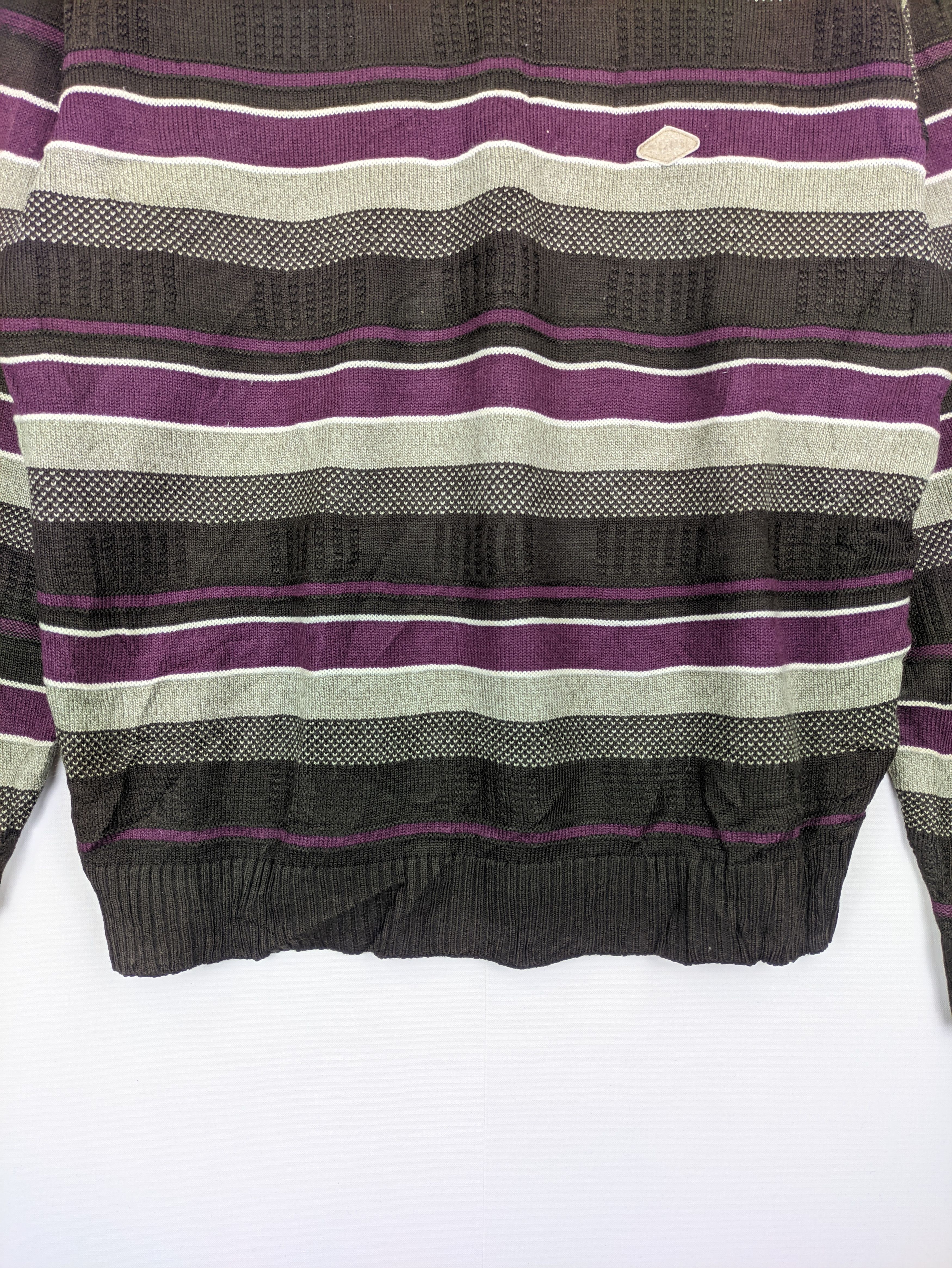 Japanese Brand Steals🔥Knit Sweatshirt Striped Design by Consul Size US M / EU 48-50 / 2 - 6 Thumbnail