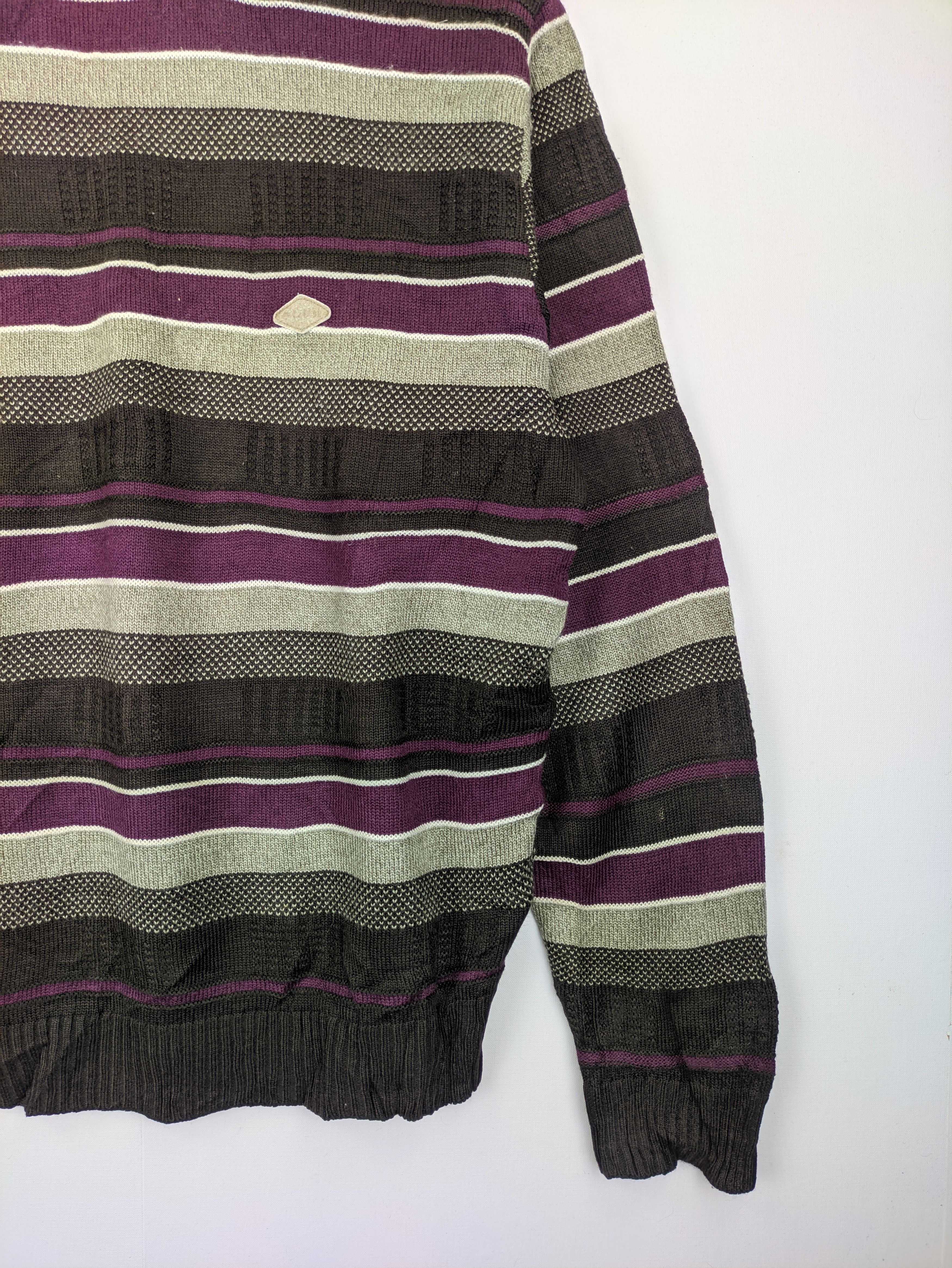 Japanese Brand Steals🔥Knit Sweatshirt Striped Design by Consul Size US M / EU 48-50 / 2 - 5 Thumbnail