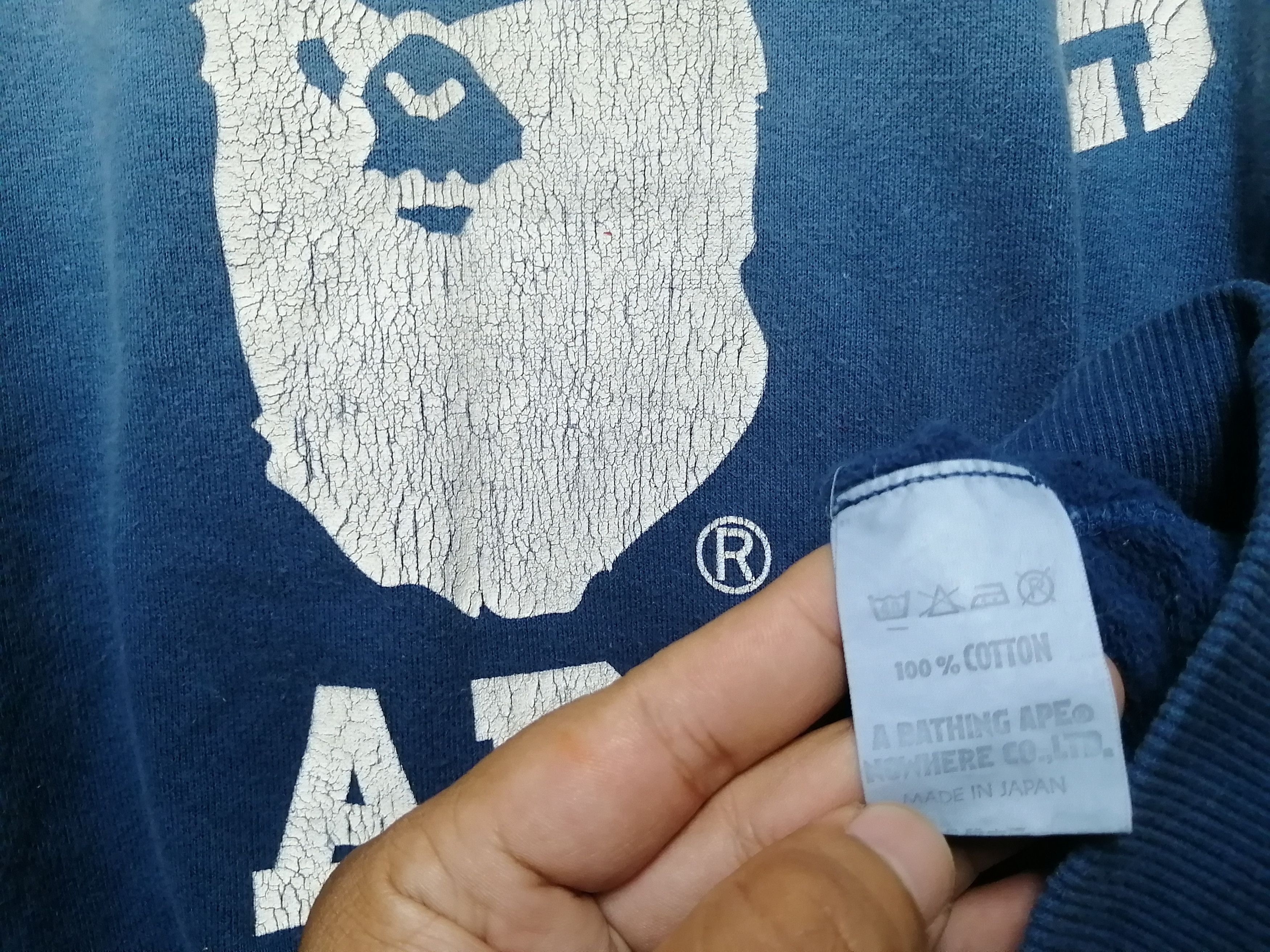 Bape × Vintage GRADIENT COLLEGE CREWNECK Size US L / EU 52-54 / 3 - 8 Thumbnail