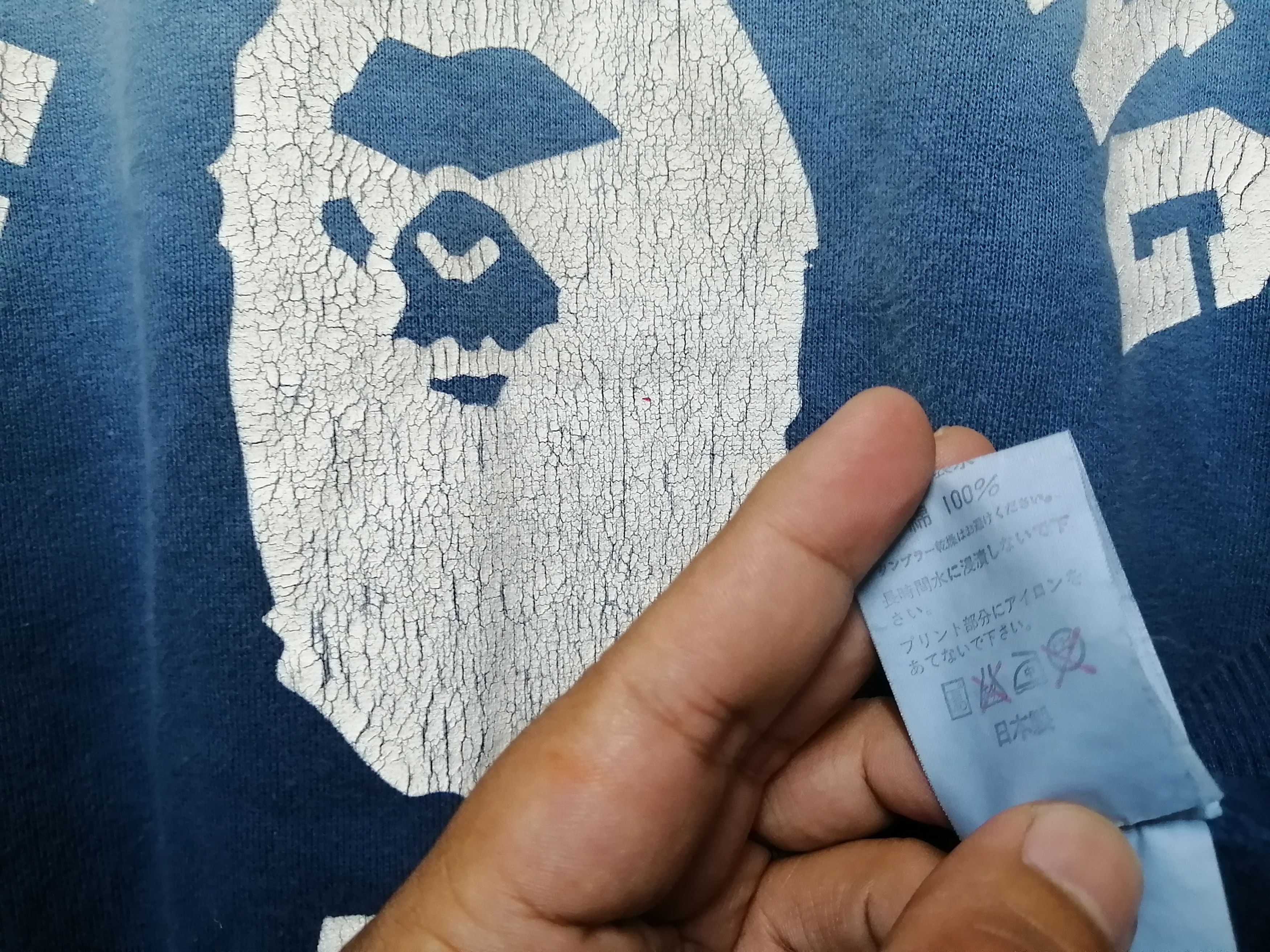 Bape × Vintage GRADIENT COLLEGE CREWNECK Size US L / EU 52-54 / 3 - 9 Thumbnail