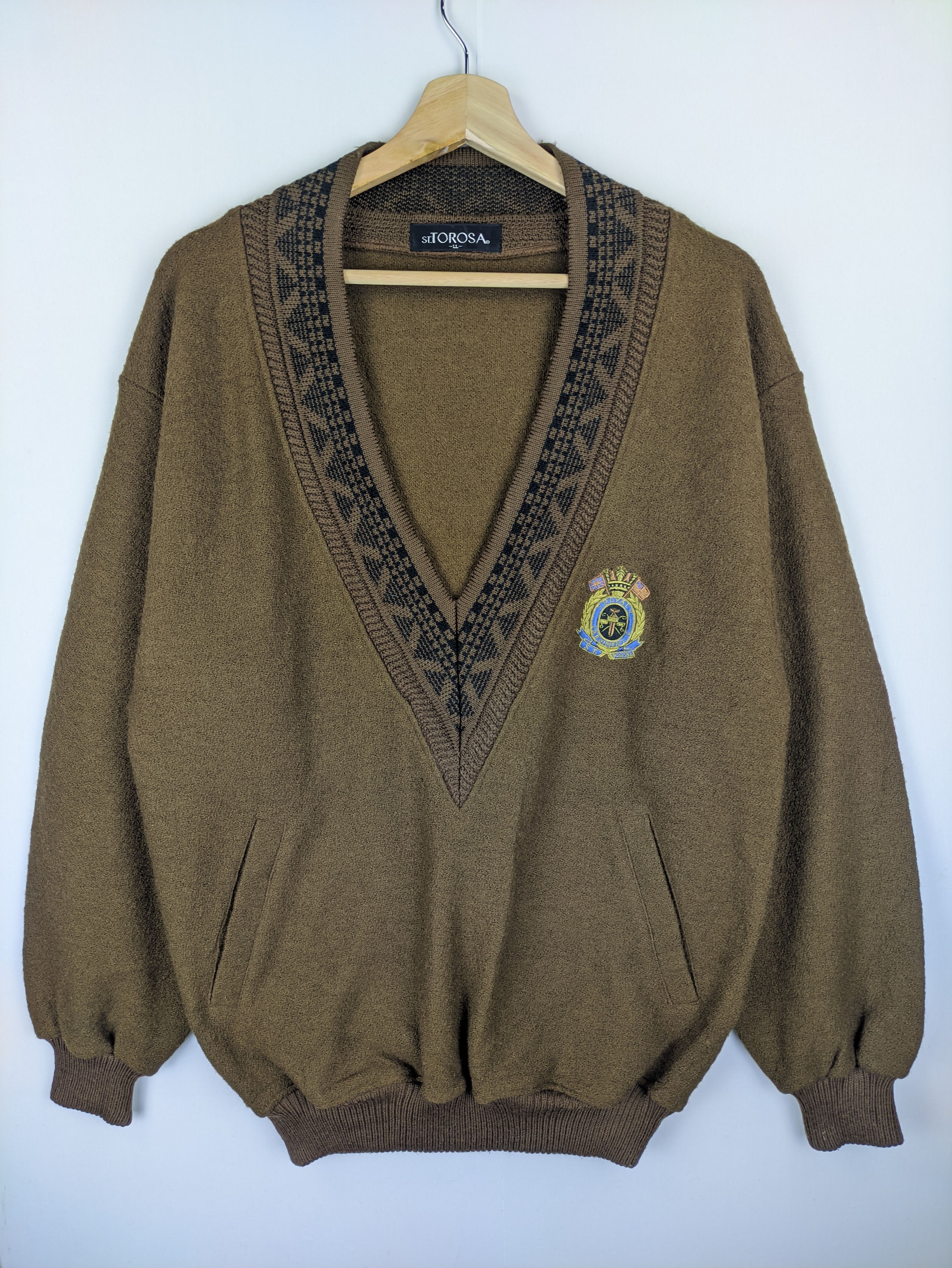 Japanese Brand Steals🔥Wool Cardigan Sweater by Royal Regiment St Torosa Size US L / EU 52-54 / 3 - 8 Thumbnail