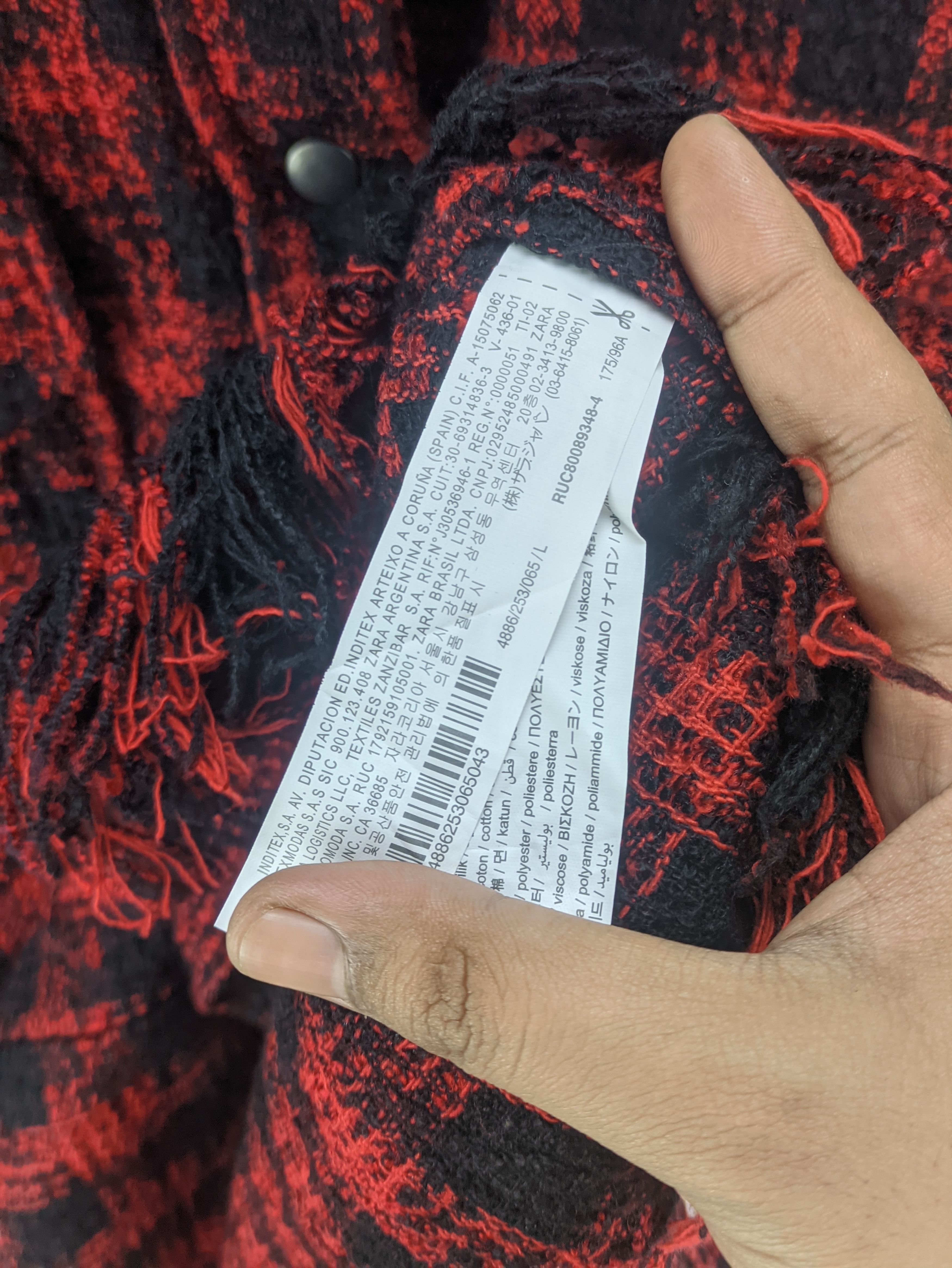 Flannel Steals🔥Vintage Flannel Distressed Style by Zara Size US L / EU 52-54 / 3 - 4 Thumbnail