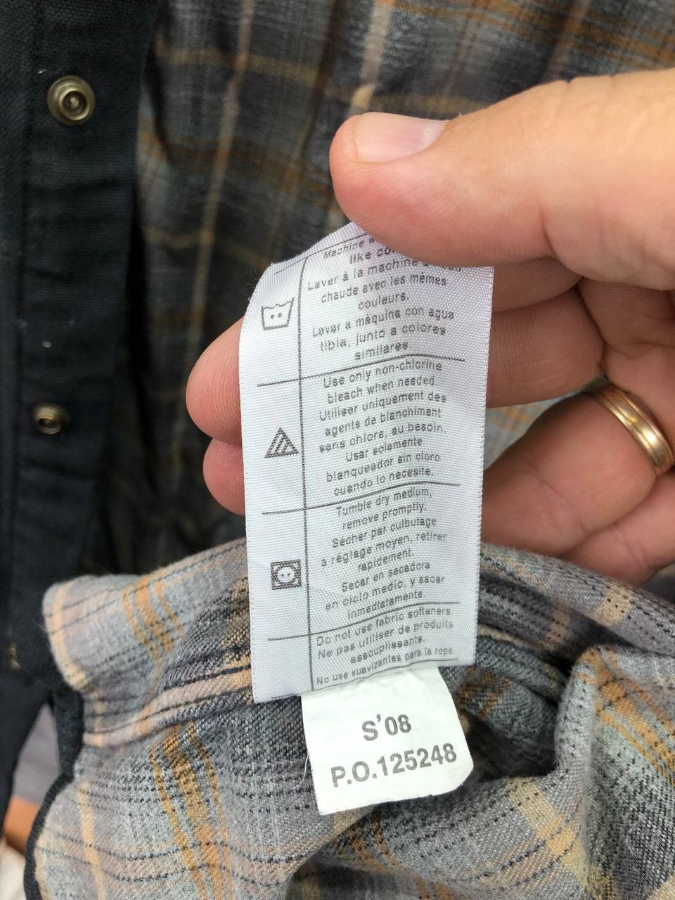 Carhartt Mens Vintage Carhartt Black Plaid Canvas Overshirt Jacket Size US XL / EU 56 / 4 - 10 Thumbnail