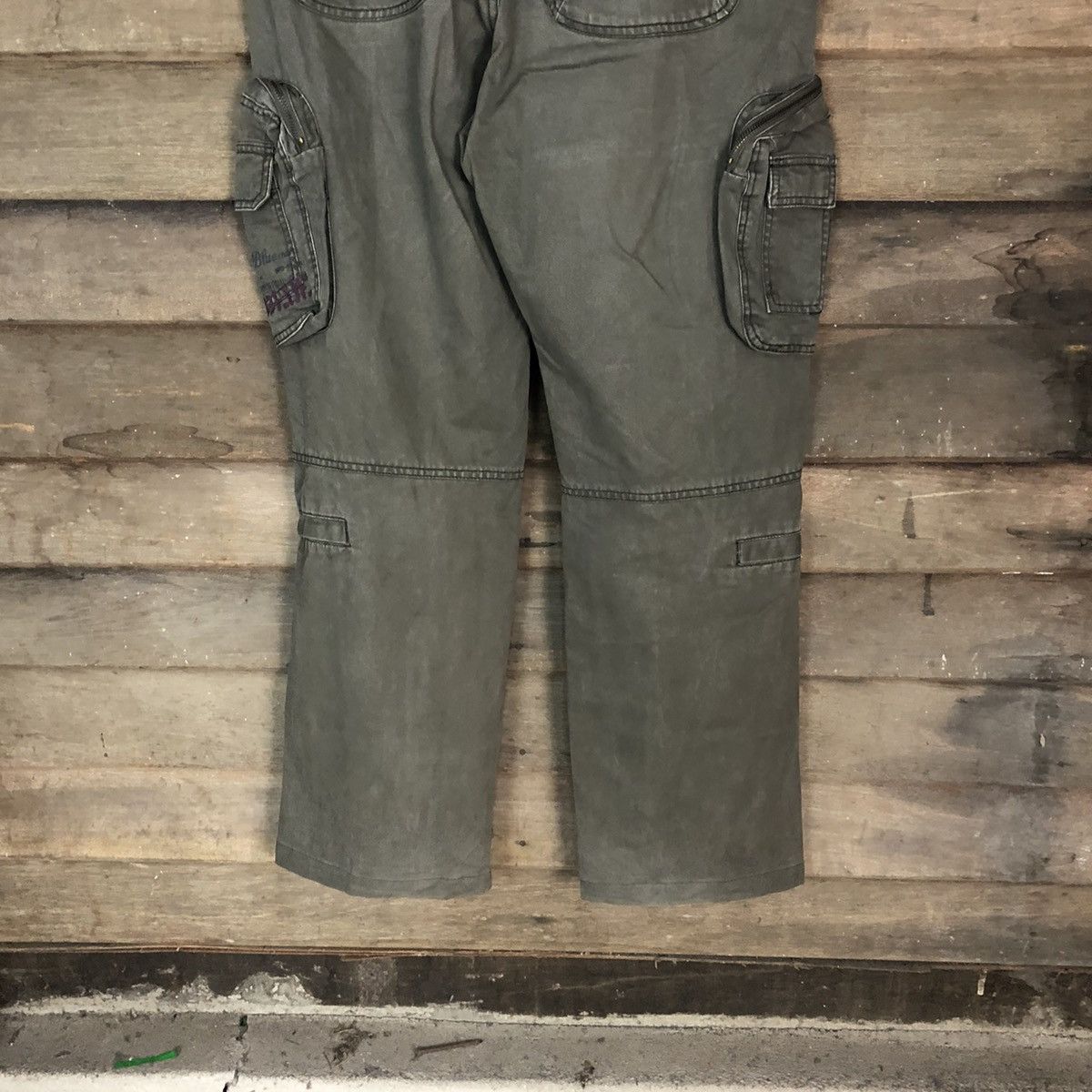Japanese Brand CARGO PANTS 3D POCKET BAGGY BLUE MARU MULITPOCKET PANTS Size US 32 / EU 48 - 13 Thumbnail