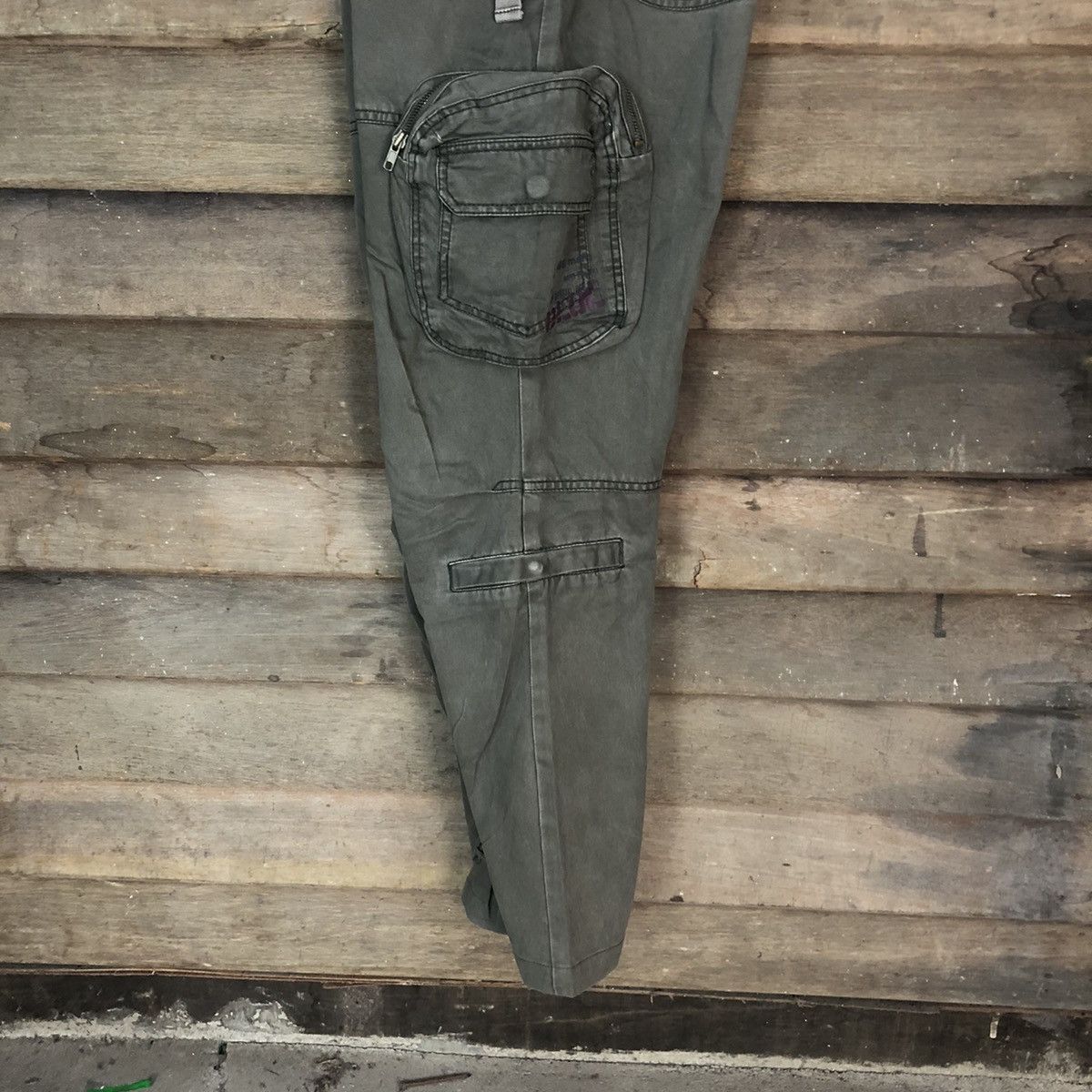 Japanese Brand CARGO PANTS 3D POCKET BAGGY BLUE MARU MULITPOCKET PANTS Size US 32 / EU 48 - 18 Thumbnail