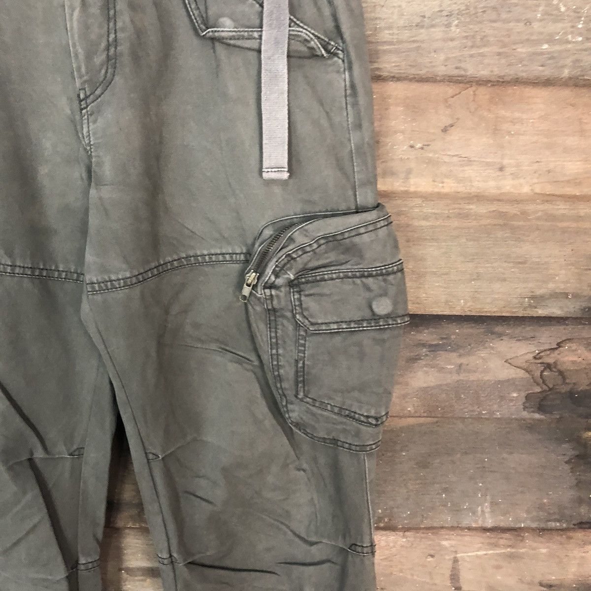 Japanese Brand CARGO PANTS 3D POCKET BAGGY BLUE MARU MULITPOCKET PANTS Size US 32 / EU 48 - 7 Thumbnail
