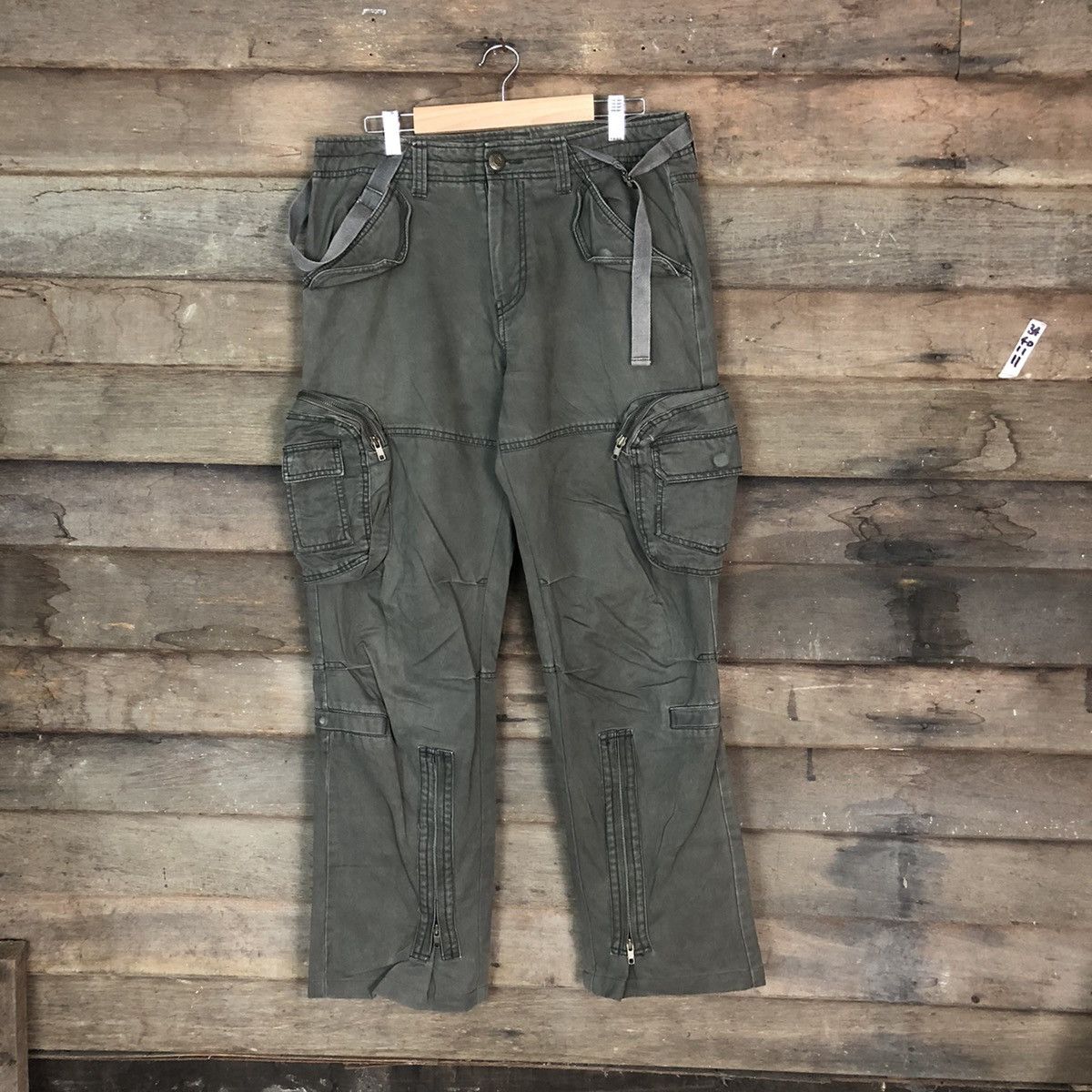 Japanese Brand CARGO PANTS 3D POCKET BAGGY BLUE MARU MULITPOCKET PANTS Size US 32 / EU 48 - 1 Thumbnail