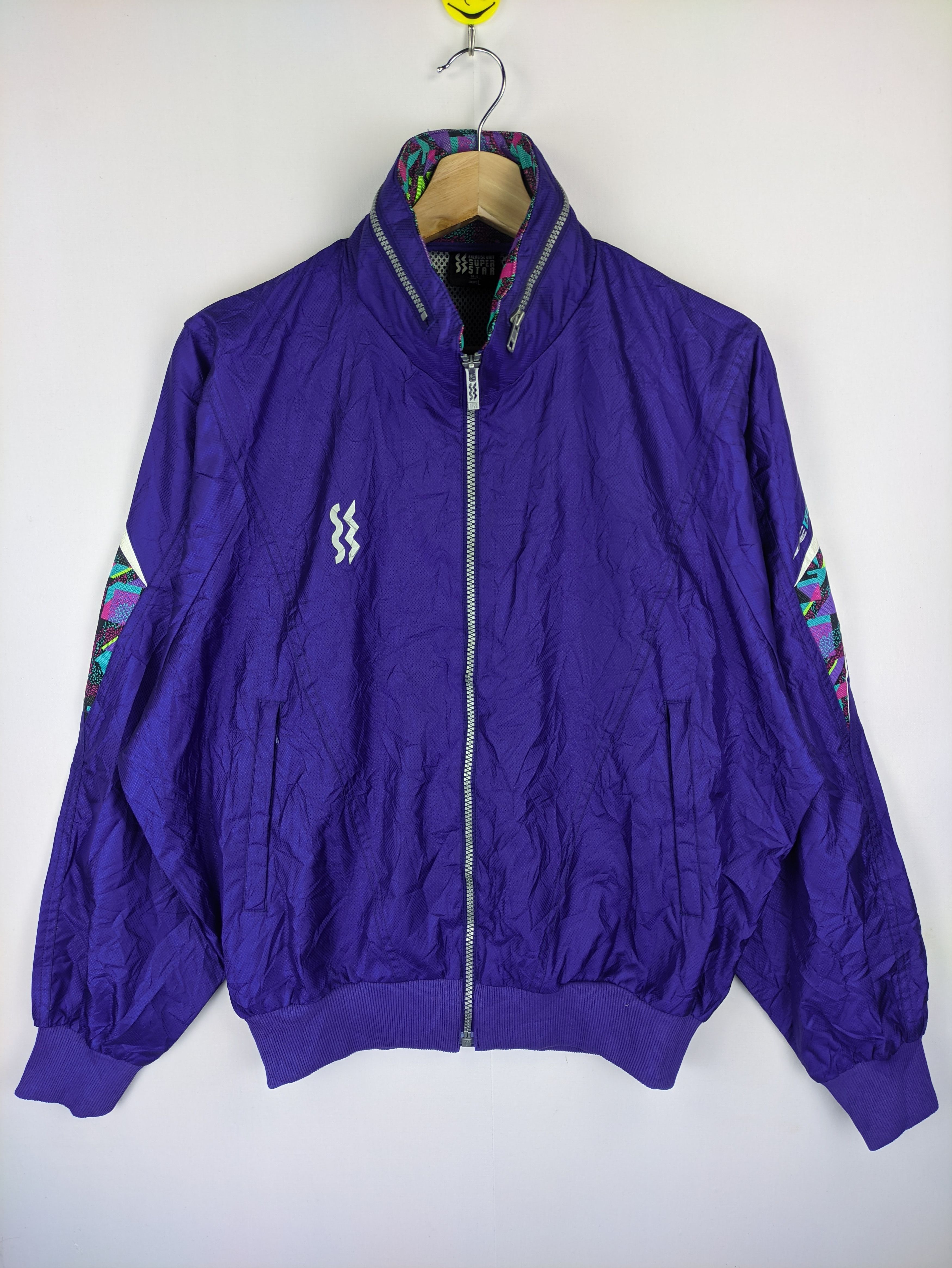 image of Stealsvintage Jacket 90's By Mizuno in Violet, Men's (Size Medium)