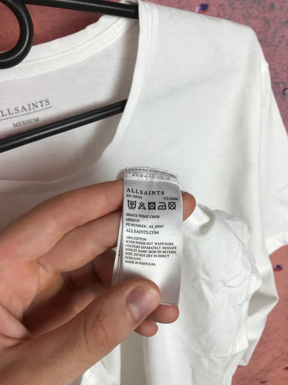 Allsaints Allsaints luxury streetwear white tee Size US M / EU 48-50 / 2 - 5 Thumbnail