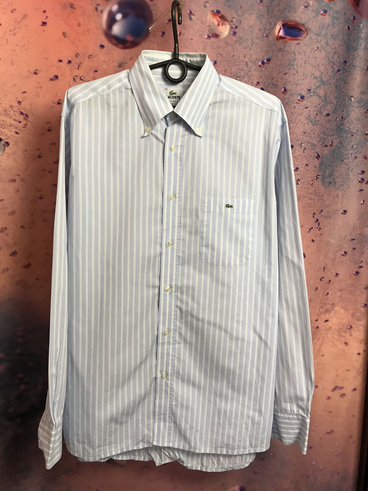 Lacoste × Vintage Vintage Lacoste luxury striped shirt Size US XL / EU 56 / 4 - 2 Thumbnail