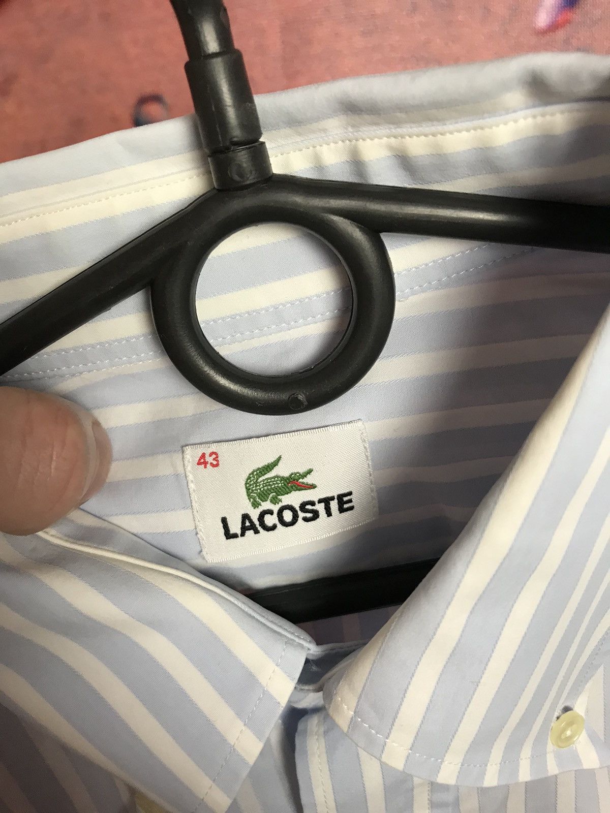 Lacoste × Vintage Vintage Lacoste luxury striped shirt Size US XL / EU 56 / 4 - 4 Thumbnail