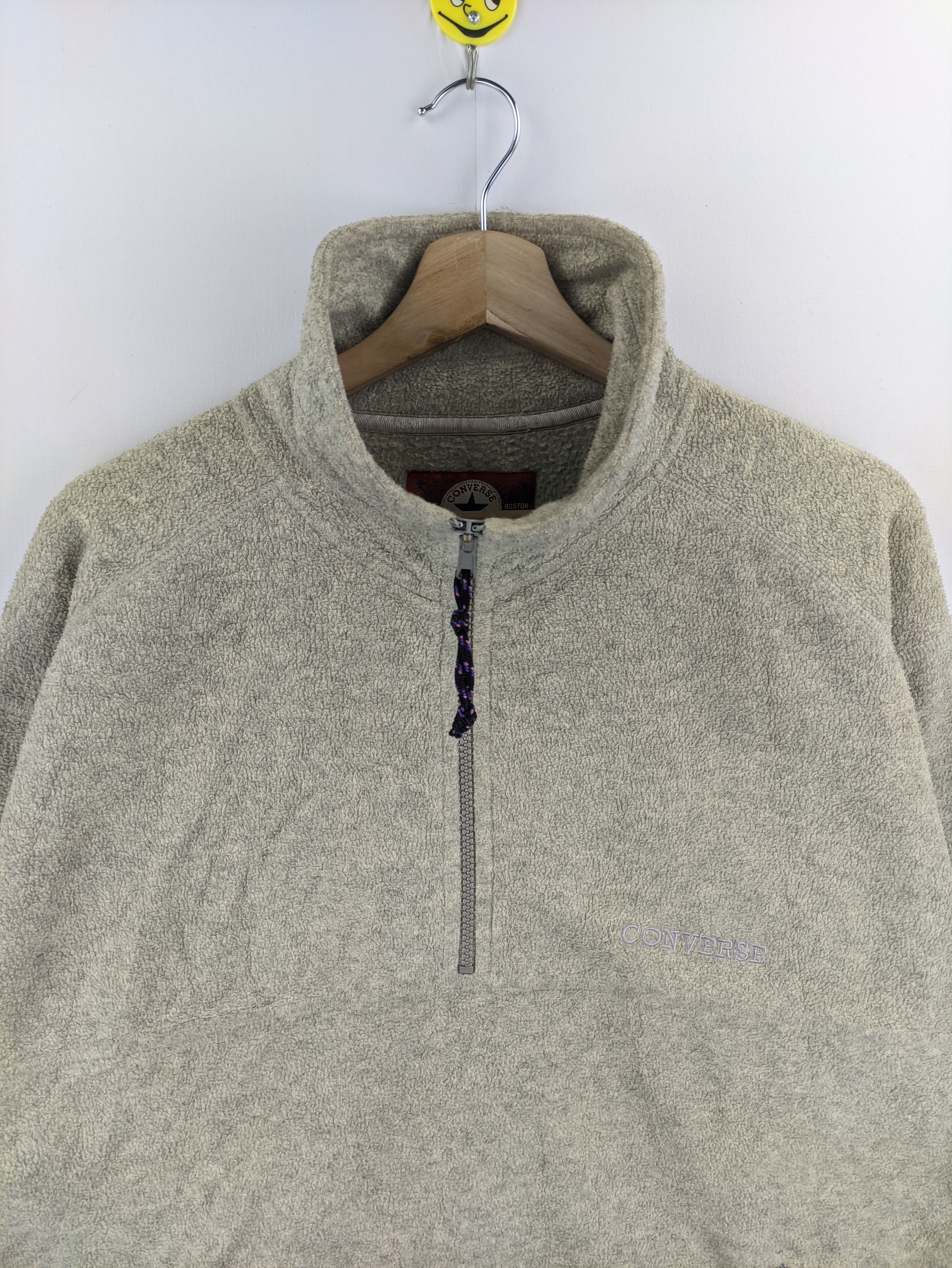 Converse Steals🔥Converse Fleece Sweater Quarter Zipper Size US M / EU 48-50 / 2 - 6 Thumbnail