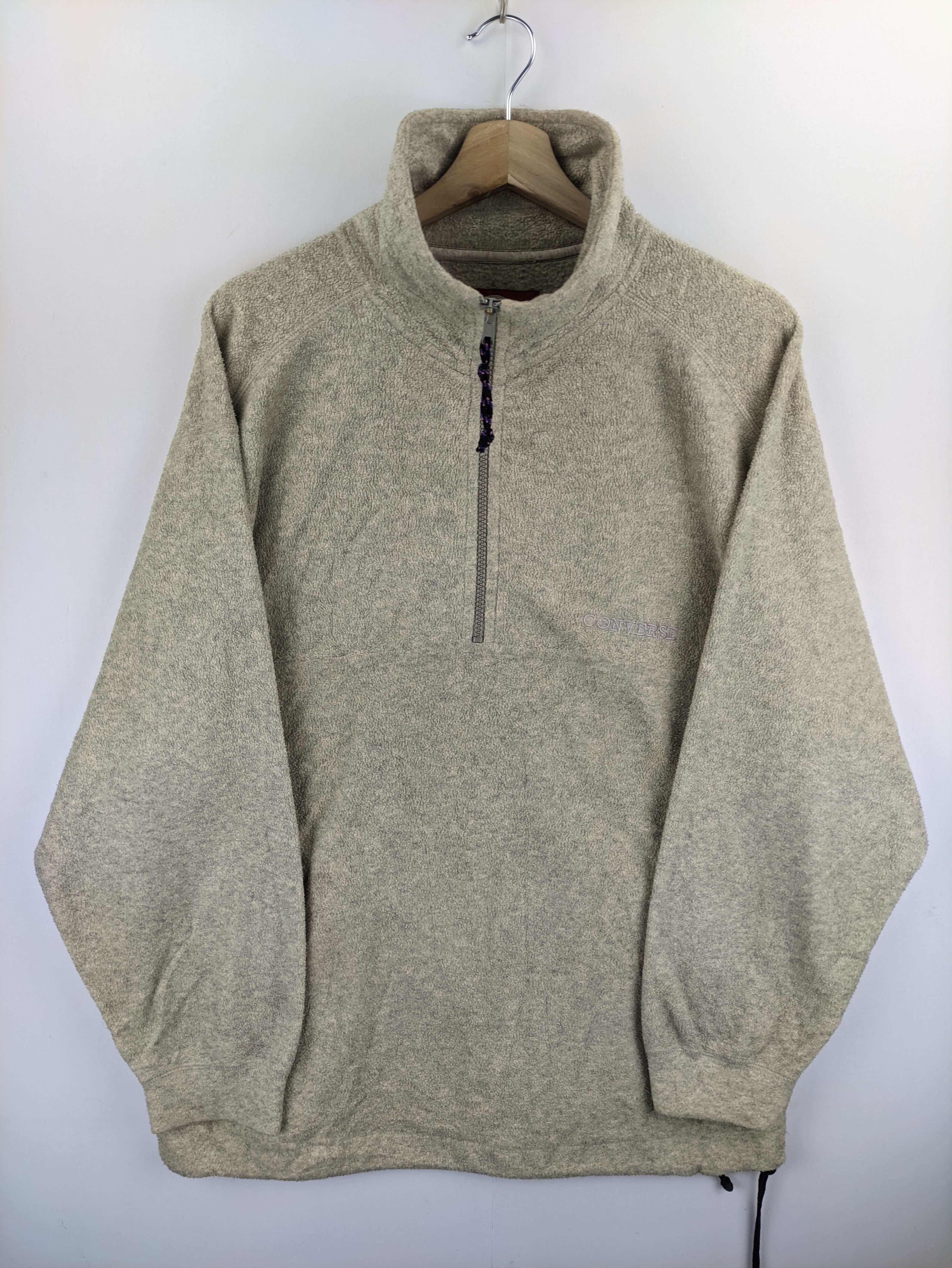 Converse Steals🔥Converse Fleece Sweater Quarter Zipper Size US M / EU 48-50 / 2 - 7 Thumbnail