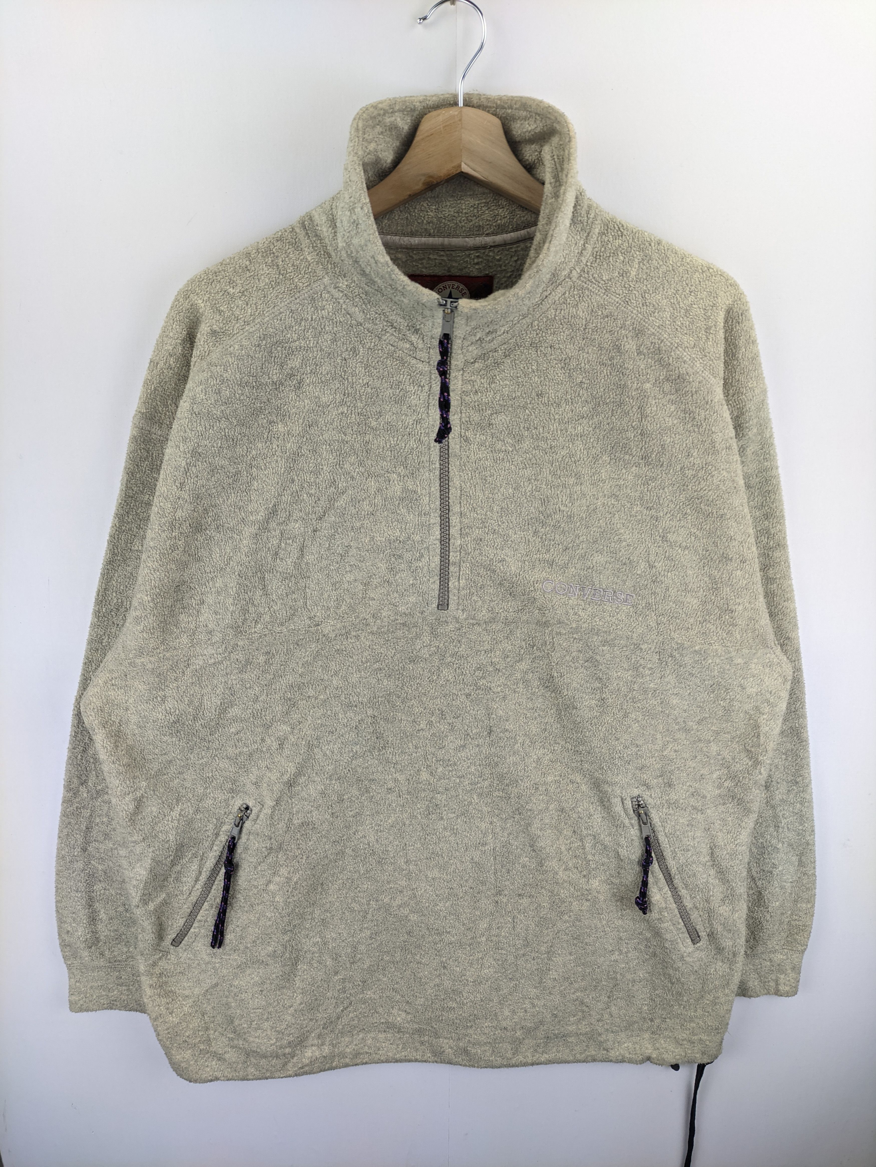 Converse Steals🔥Converse Fleece Sweater Quarter Zipper Size US M / EU 48-50 / 2 - 1 Thumbnail