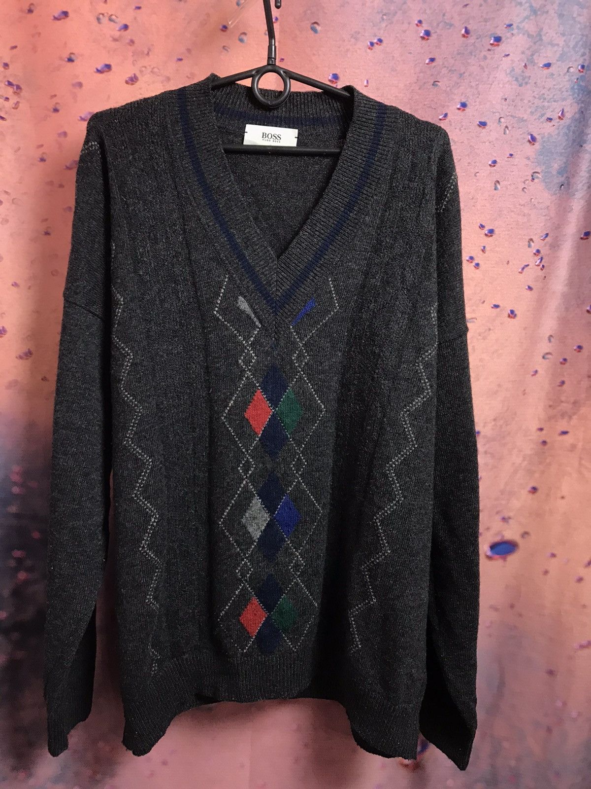 Hugo Boss × Vintage Vintage Hugo Boss Luxury sweater Size US XL / EU 56 / 4 - 2 Thumbnail