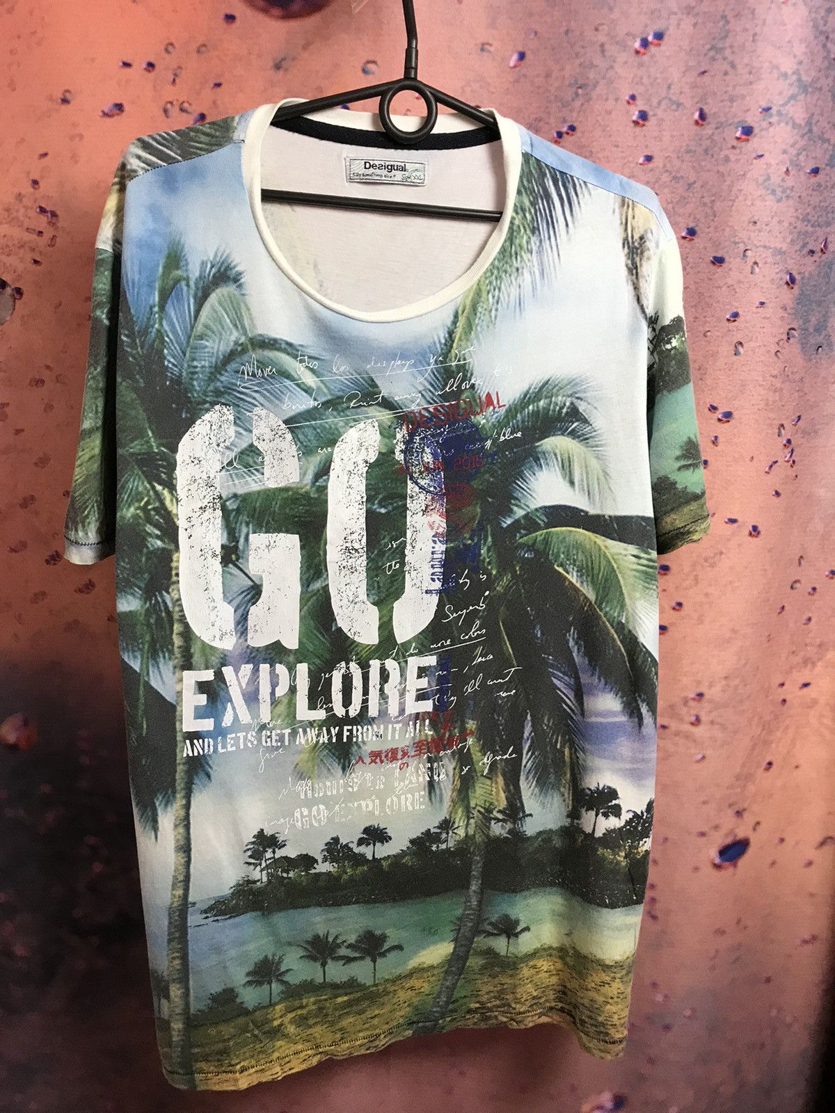 Desigual Desigual luxury streetwear tee Size US XL / EU 56 / 4 - 2 Thumbnail