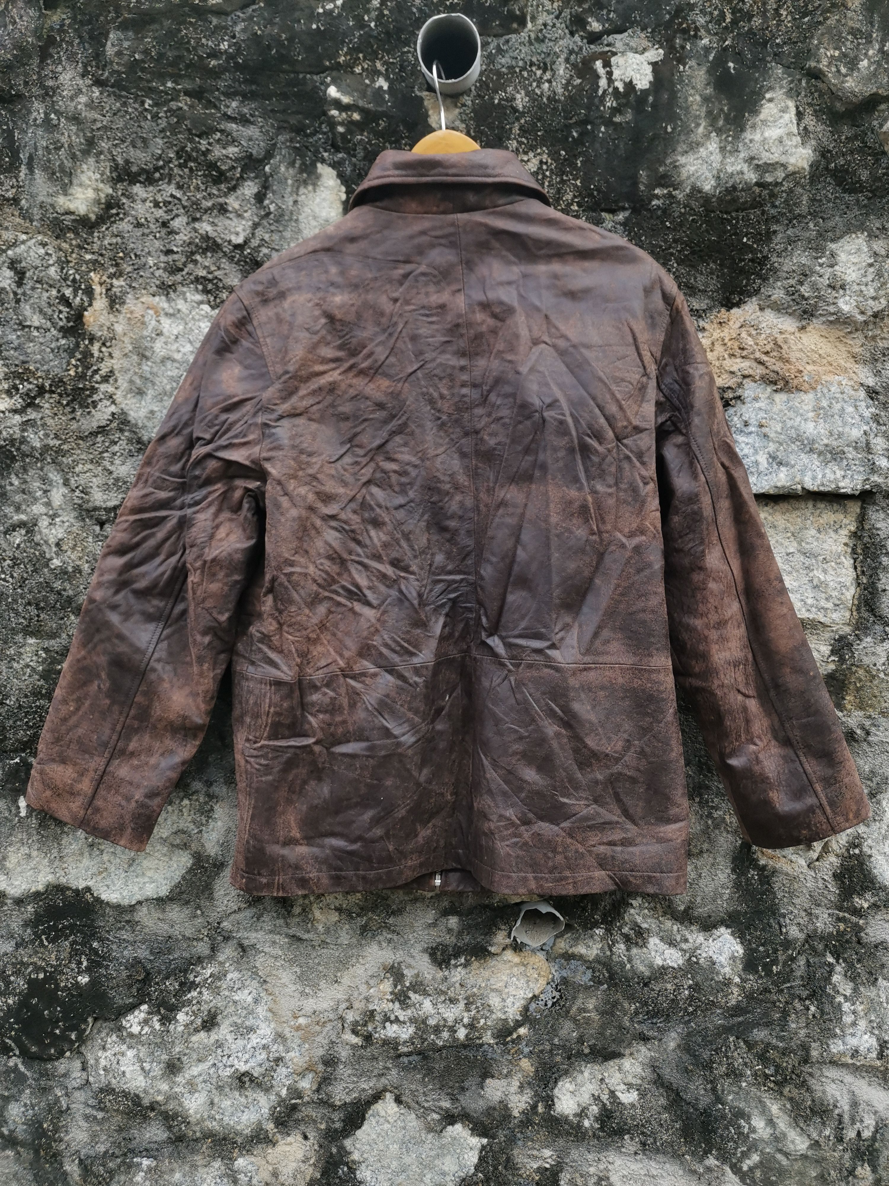 Coach Coach Leather Jacket Brown Distressed Size US M / EU 48-50 / 2 - 3 Thumbnail