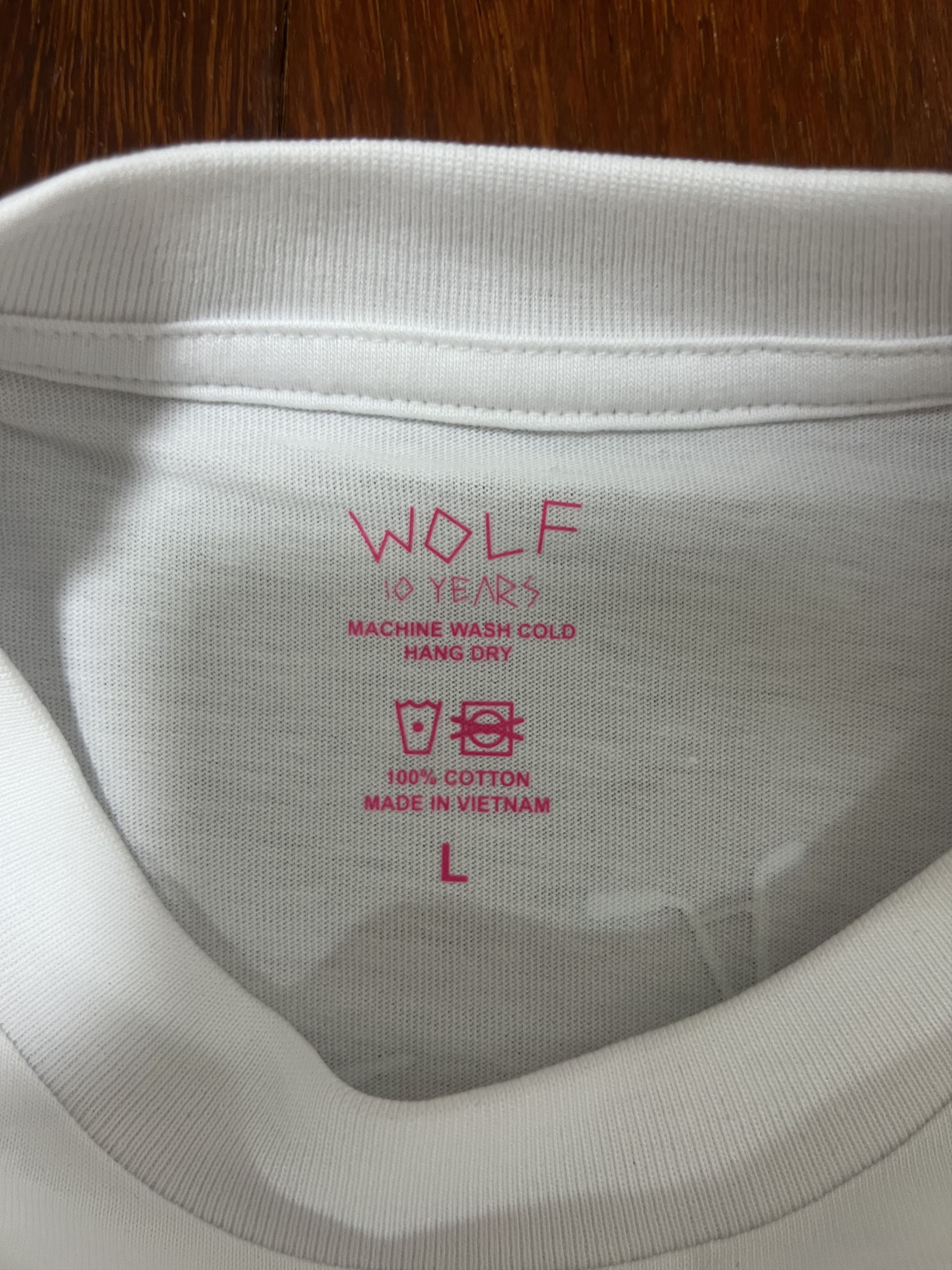 Golf Wang × Tyler The Creator 💚 Golf Wang Wolf Sketchbook Tee White Large NEW Size US L / EU 52-54 / 3 - 5 Thumbnail