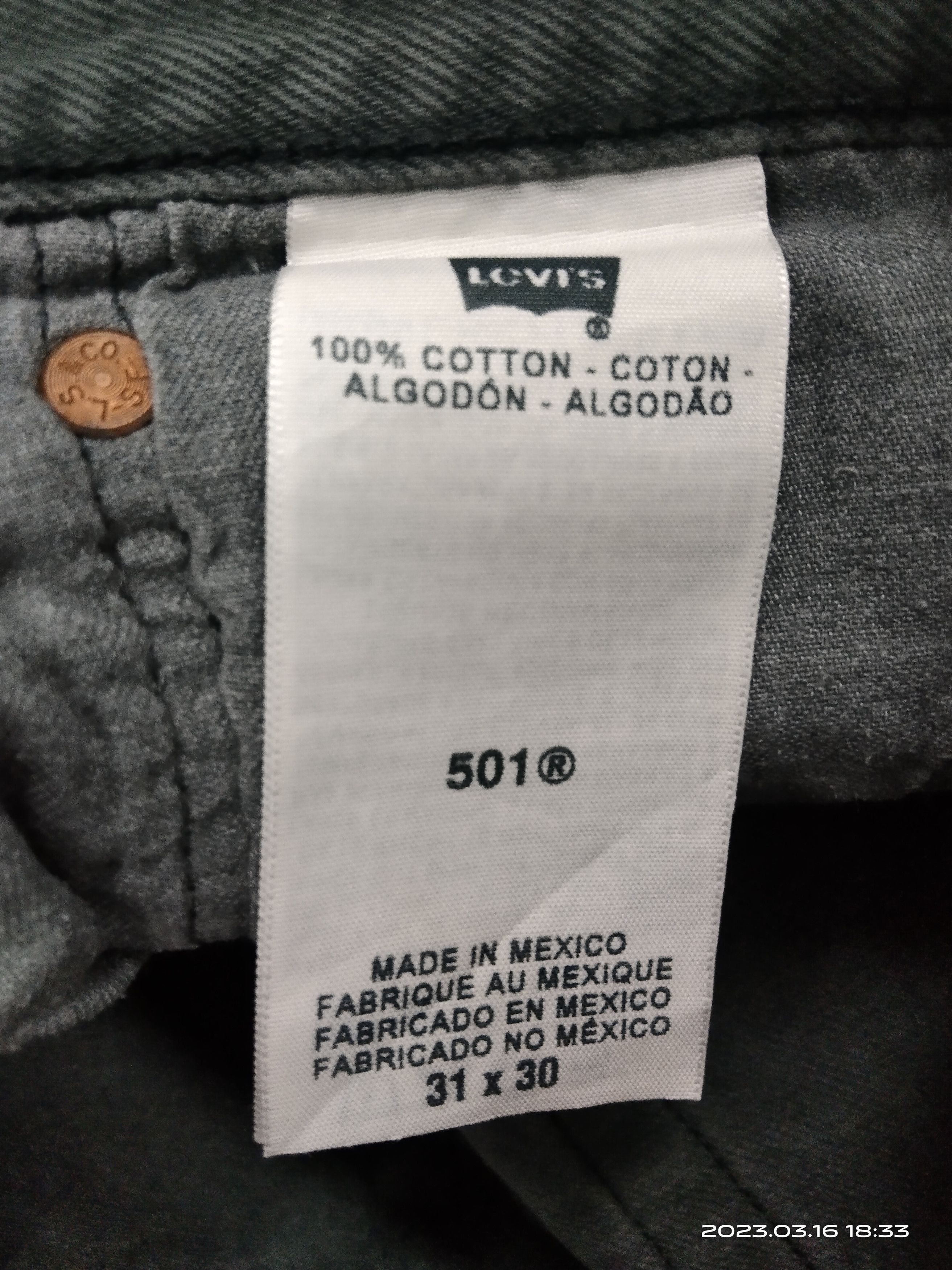 Levi's Vintage Clothing VINTAGE 2000s LEVIS 501 BLACK FADED DENIM PANTS Size US 30 / EU 46 - 8 Thumbnail