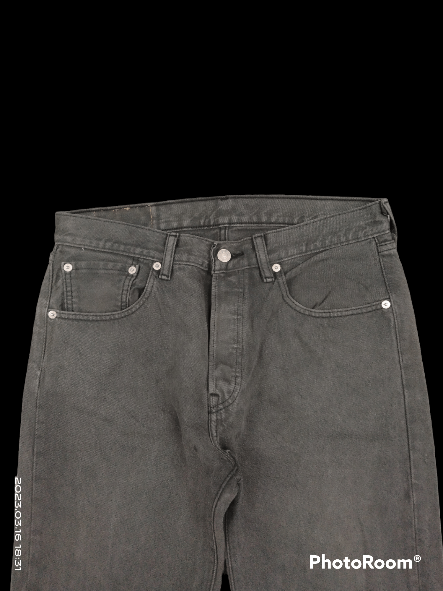 Levi's Vintage Clothing VINTAGE 2000s LEVIS 501 BLACK FADED DENIM PANTS Size US 30 / EU 46 - 3 Thumbnail