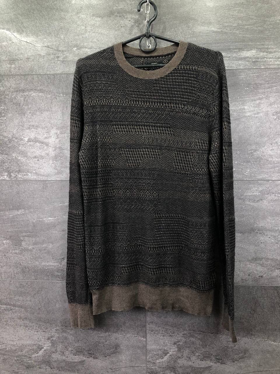 Allsaints Mens Allsaints Sweatshirt Geometric Slim Size US XS / EU 42 / 0 - 1 Thumbnail