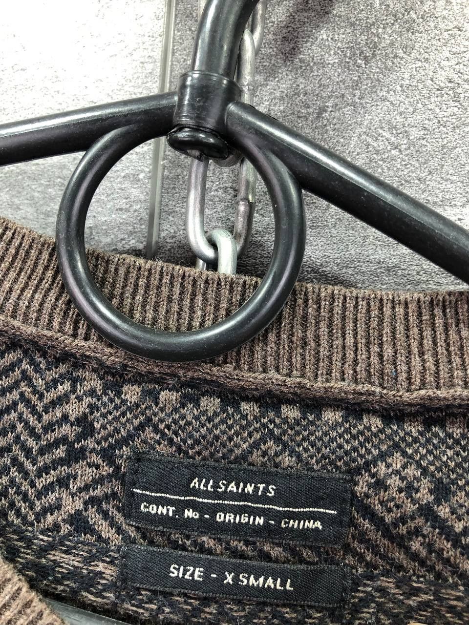 Allsaints Mens Allsaints Sweatshirt Geometric Slim Size US XS / EU 42 / 0 - 5 Thumbnail