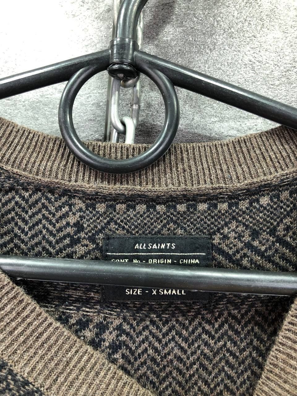 Allsaints Mens Allsaints Sweatshirt Geometric Slim Size US XS / EU 42 / 0 - 4 Thumbnail