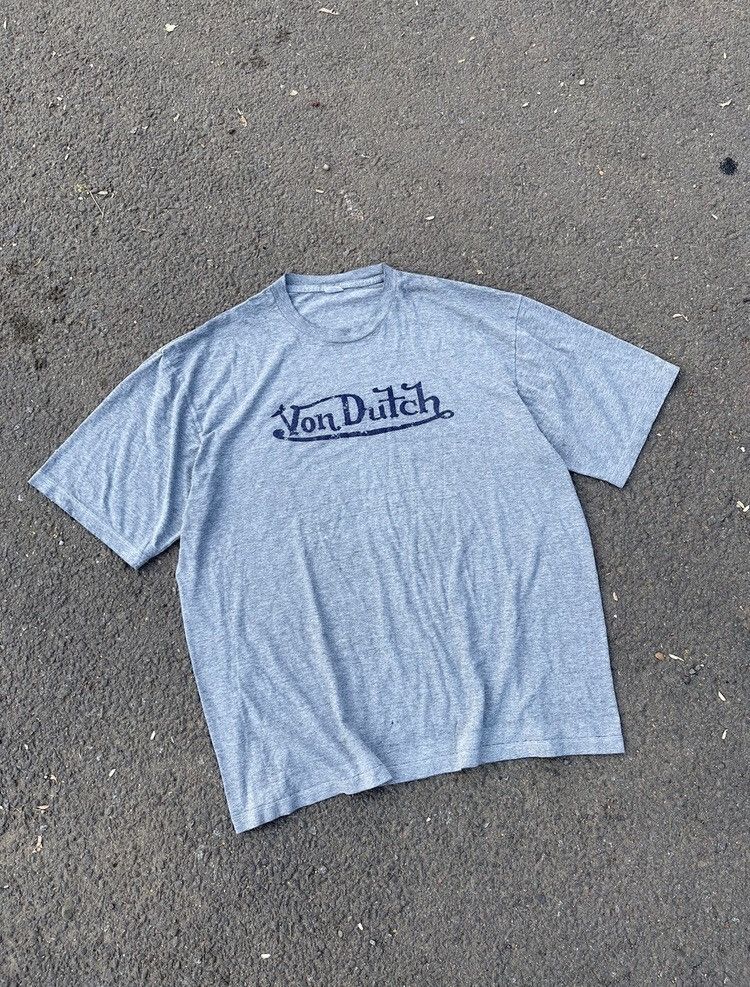 Von Dutch T-shirt Donna Blu – Maglietta In Cotone Con Scollo A V E Maniche Corte - 2