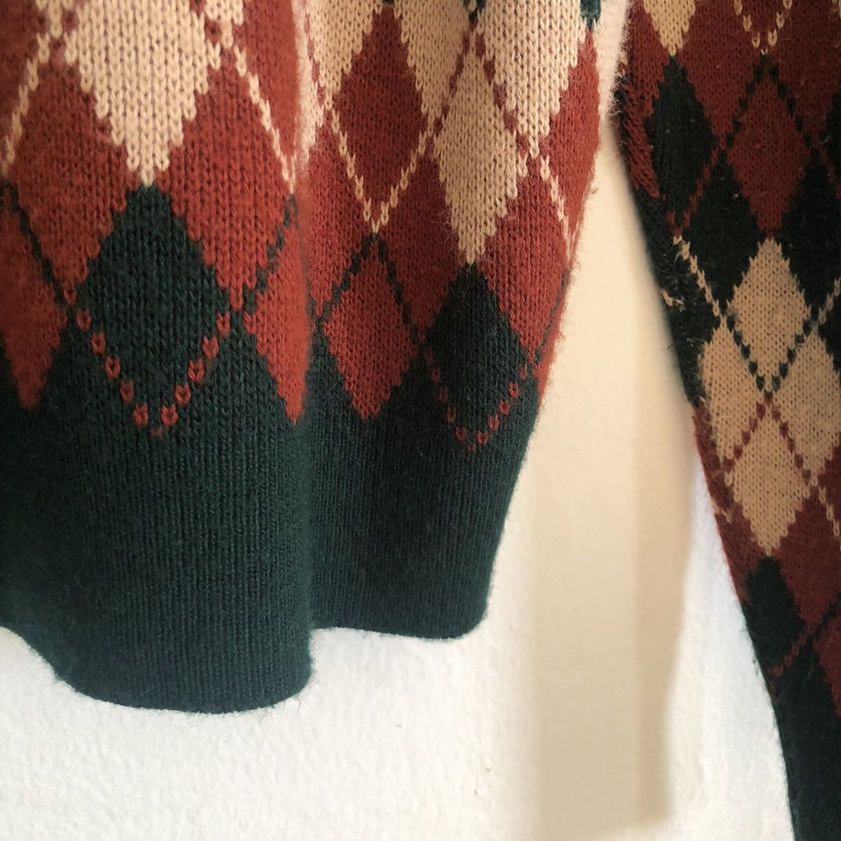 Vintage Vintage argyle sweater turtleneck 60s mod atomic MCM 70s vtg Size US M / EU 48-50 / 2 - 3 Thumbnail