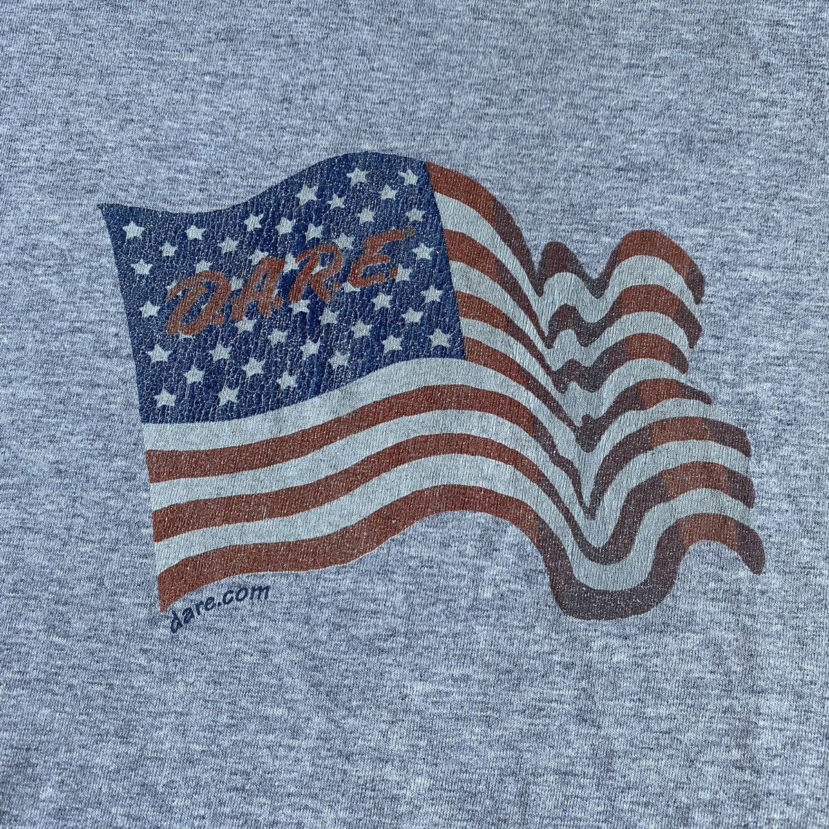 D.A.R.E Vintage 2000s DARE Drug Resistance American Flag Logo Tee Size US XXL / EU 58 / 5 - 3 Thumbnail