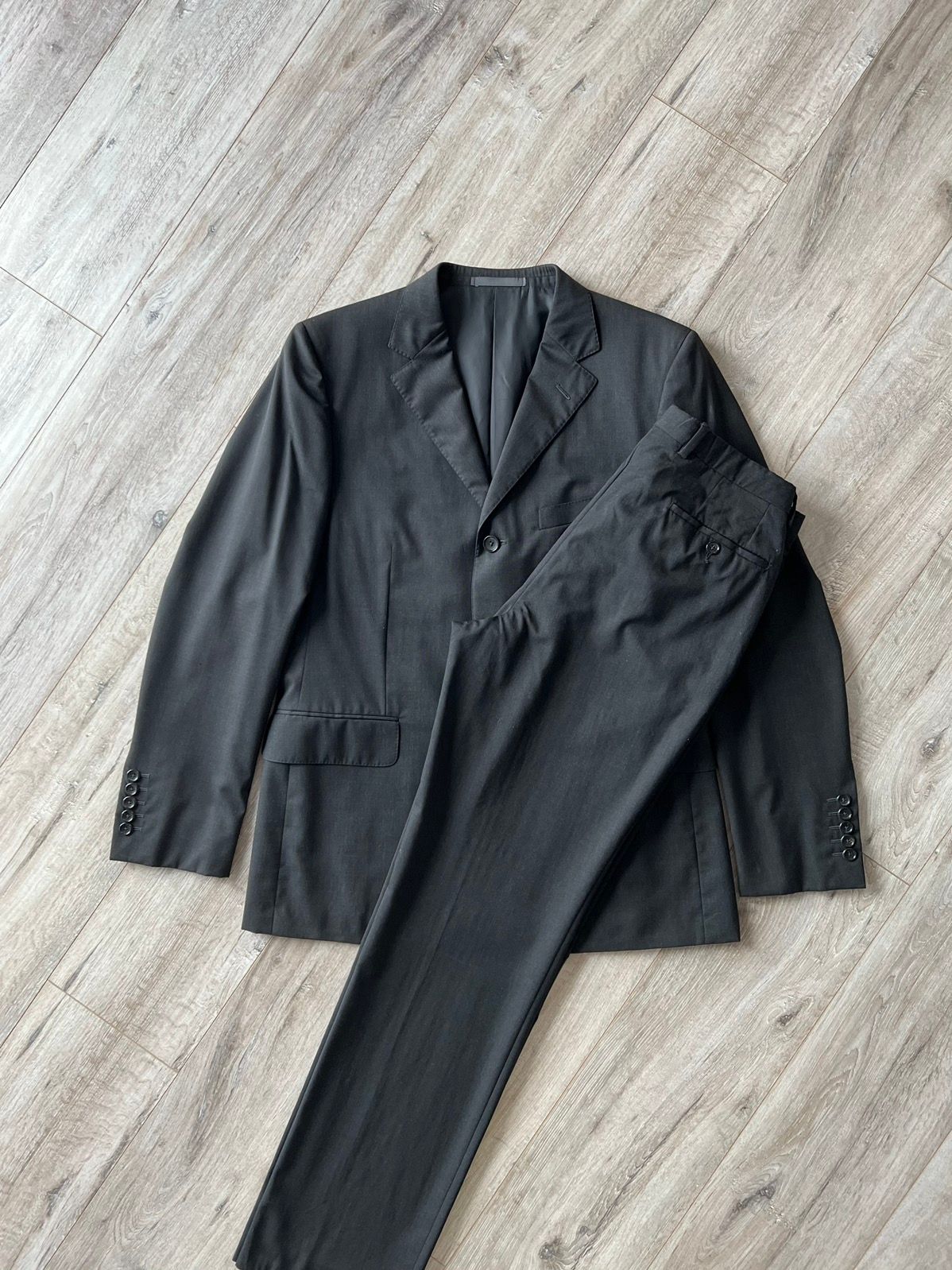 Pre-owned Gucci X Tom Ford Gucci Suit Three Button 100% Wool Blaser / Pants By Tom Ford In Grey