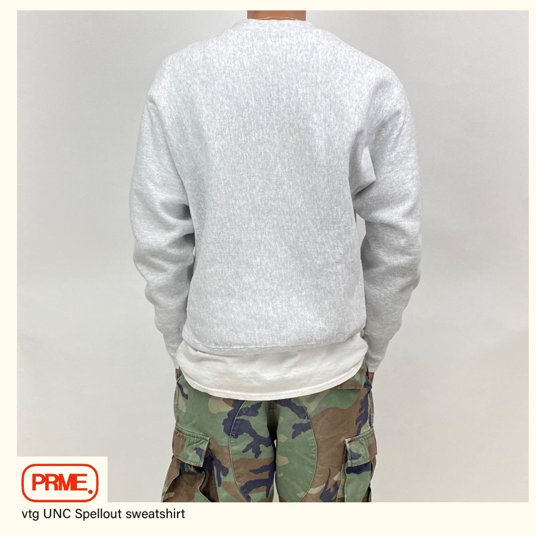 Lee × Vintage vtg 90s UNC UNIVERSITY OF NORTH CAROLINA Spellout sweatshirt Size US L / EU 52-54 / 3 - 3 Thumbnail