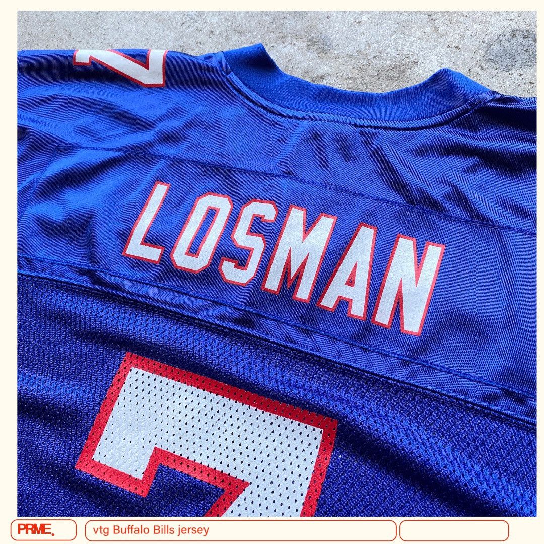 Reebok vintage Y2K NFL REEBOK BUFFALO BILLS Losman spellout jersey Size US XL / EU 56 / 4 - 11 Thumbnail