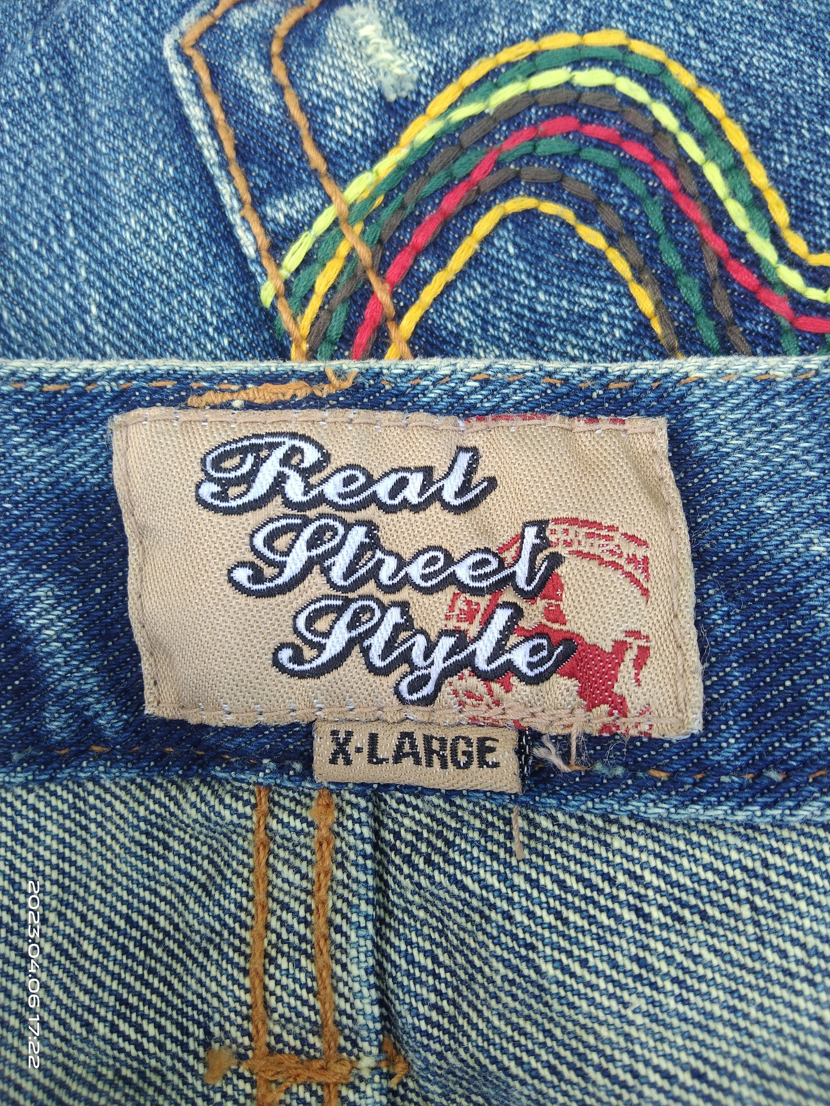 Japanese Brand FLARE TWIST🔥SICK RIPED REAL STREET STYLE DENIM PANTS Size US 31 - 9 Thumbnail