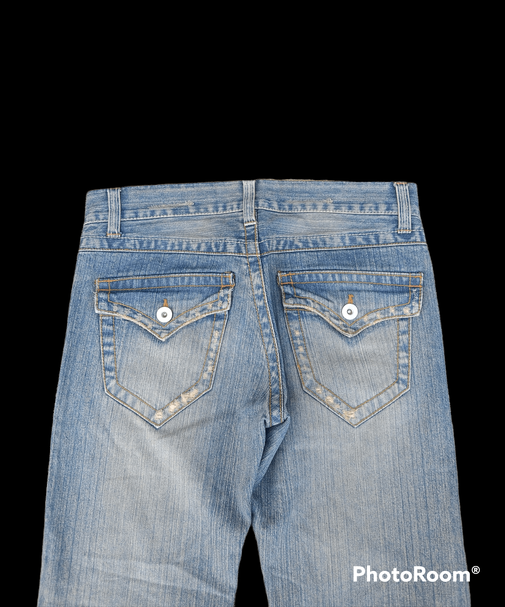 Japanese Brand FLARE TWIST🔥DISTRESSED UNBRAND DENIM PANTS Size US 31 - 4 Thumbnail