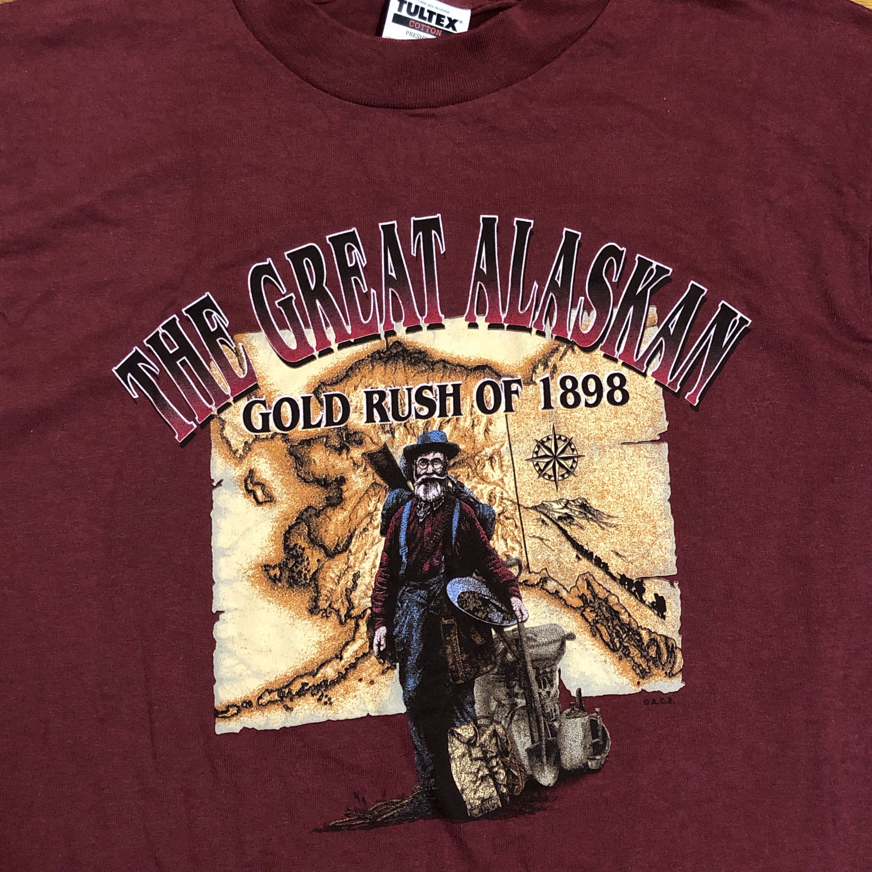 Tultex 90s Alaska Vintage Art Tee Tultex Vintage Animal Tee Size US L / EU 52-54 / 3 - 1 Thumbnail
