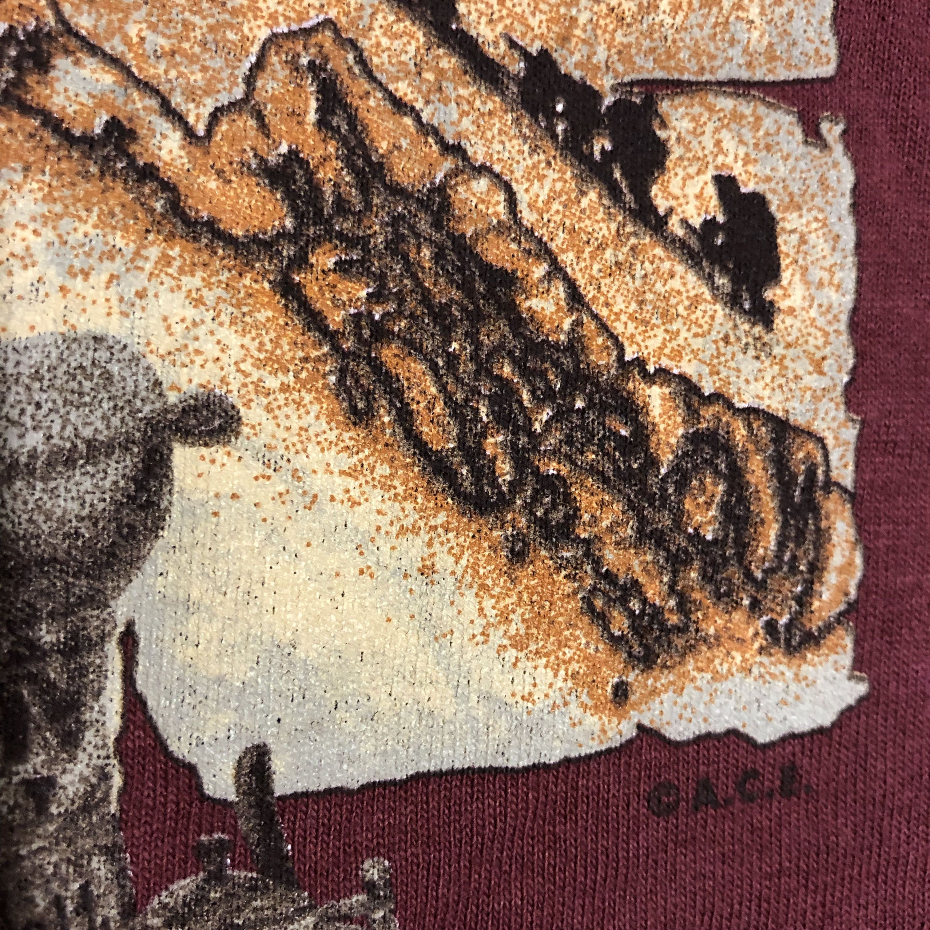 Tultex 90s Alaska Vintage Art Tee Tultex Vintage Animal Tee Size US L / EU 52-54 / 3 - 4 Thumbnail