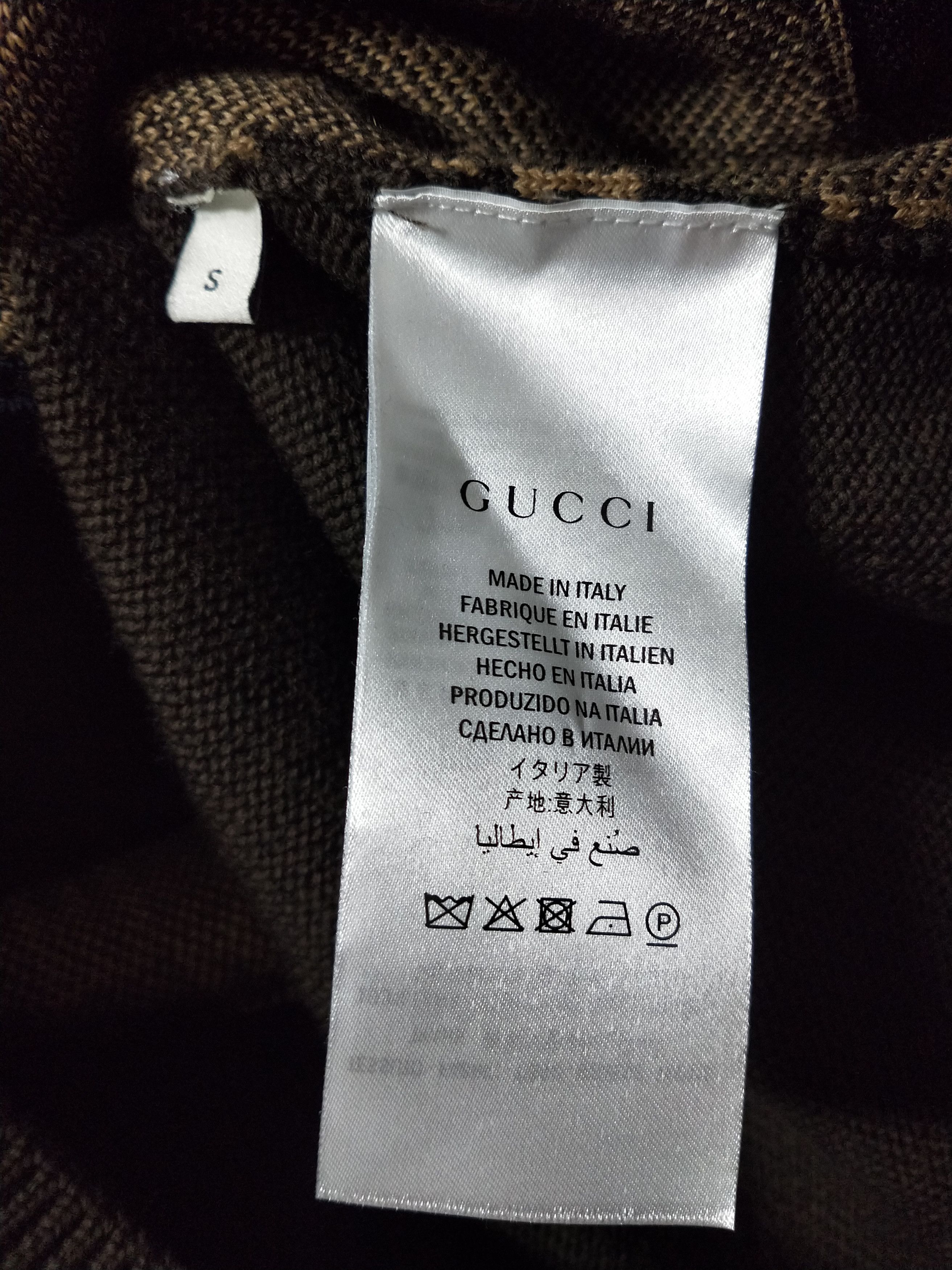 Gucci GG Print Tiger Cardigan Size US S / EU 44-46 / 1 - 5 Thumbnail