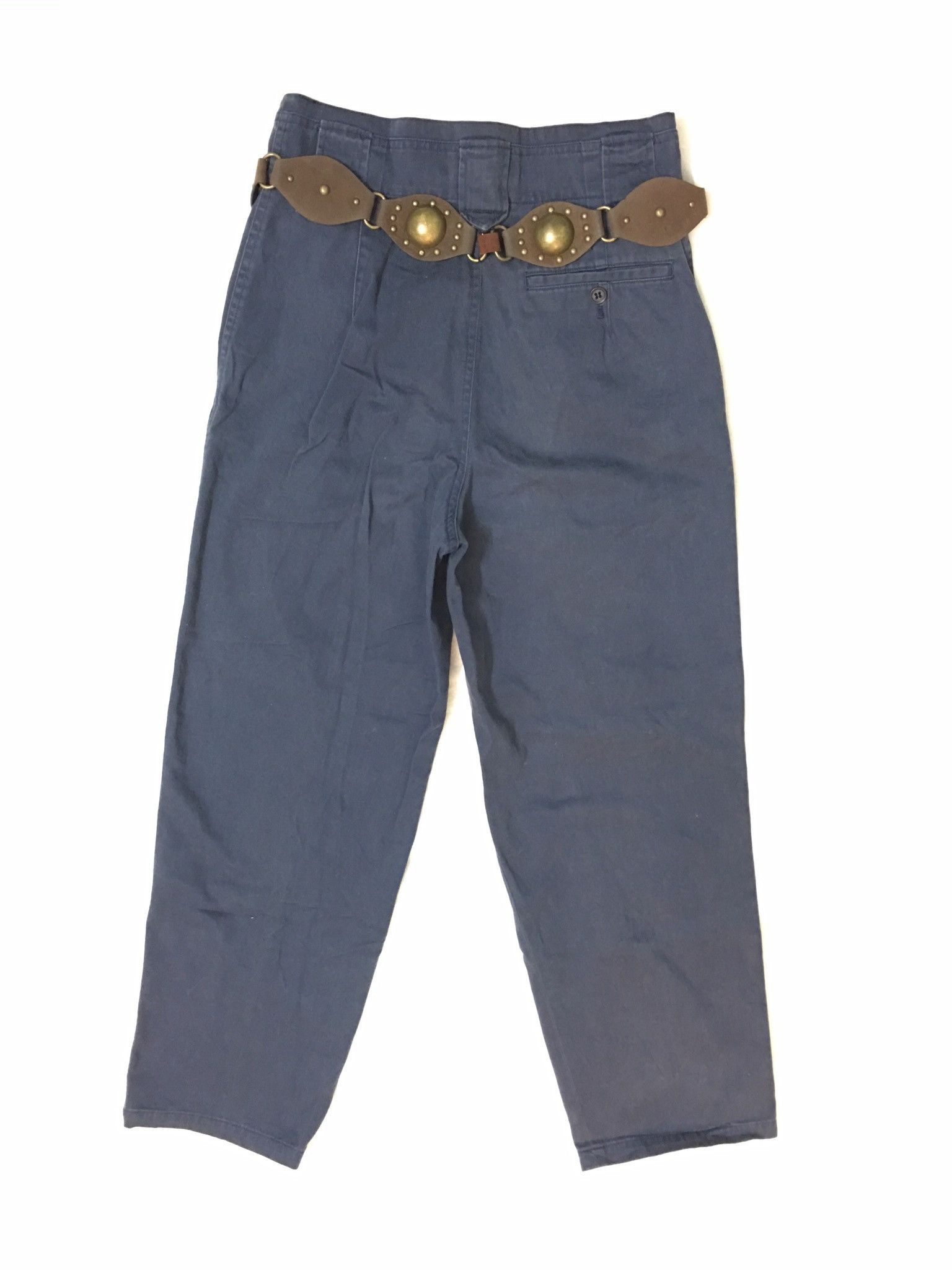 Issey Miyake RaRe Vintage Issey Miyake Pant With Leather accessories Size US 29 - 4 Thumbnail