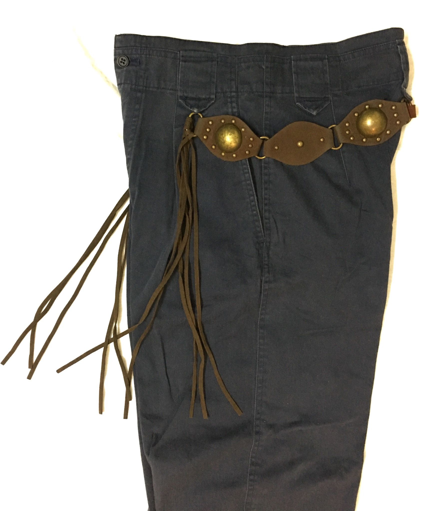 Issey Miyake RaRe Vintage Issey Miyake Pant With Leather accessories Size US 29 - 6 Thumbnail