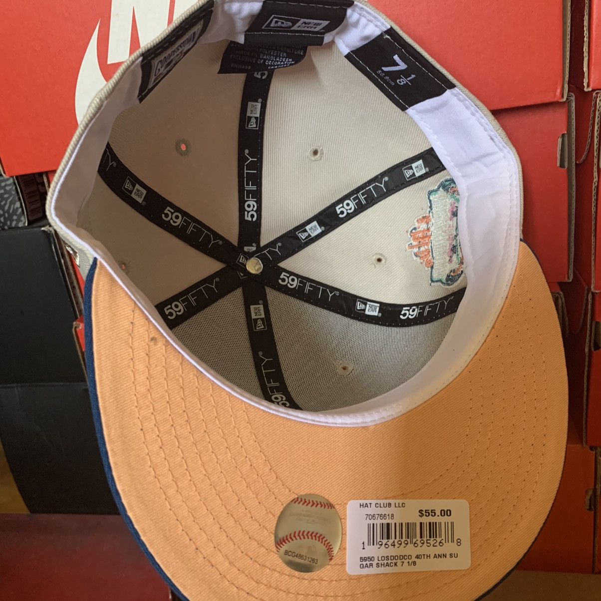 New Era New Era Los Angeles Dodgers 7 1/8 Fitted Hat Club Size ONE SIZE - 5 Thumbnail