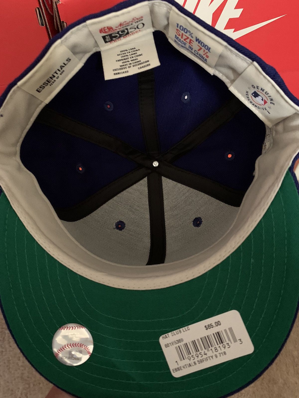 Fear of God × New Era New Era Fear of God World Series Patch Fitted Hat 7 1/8 Size ONE SIZE - 5 Thumbnail