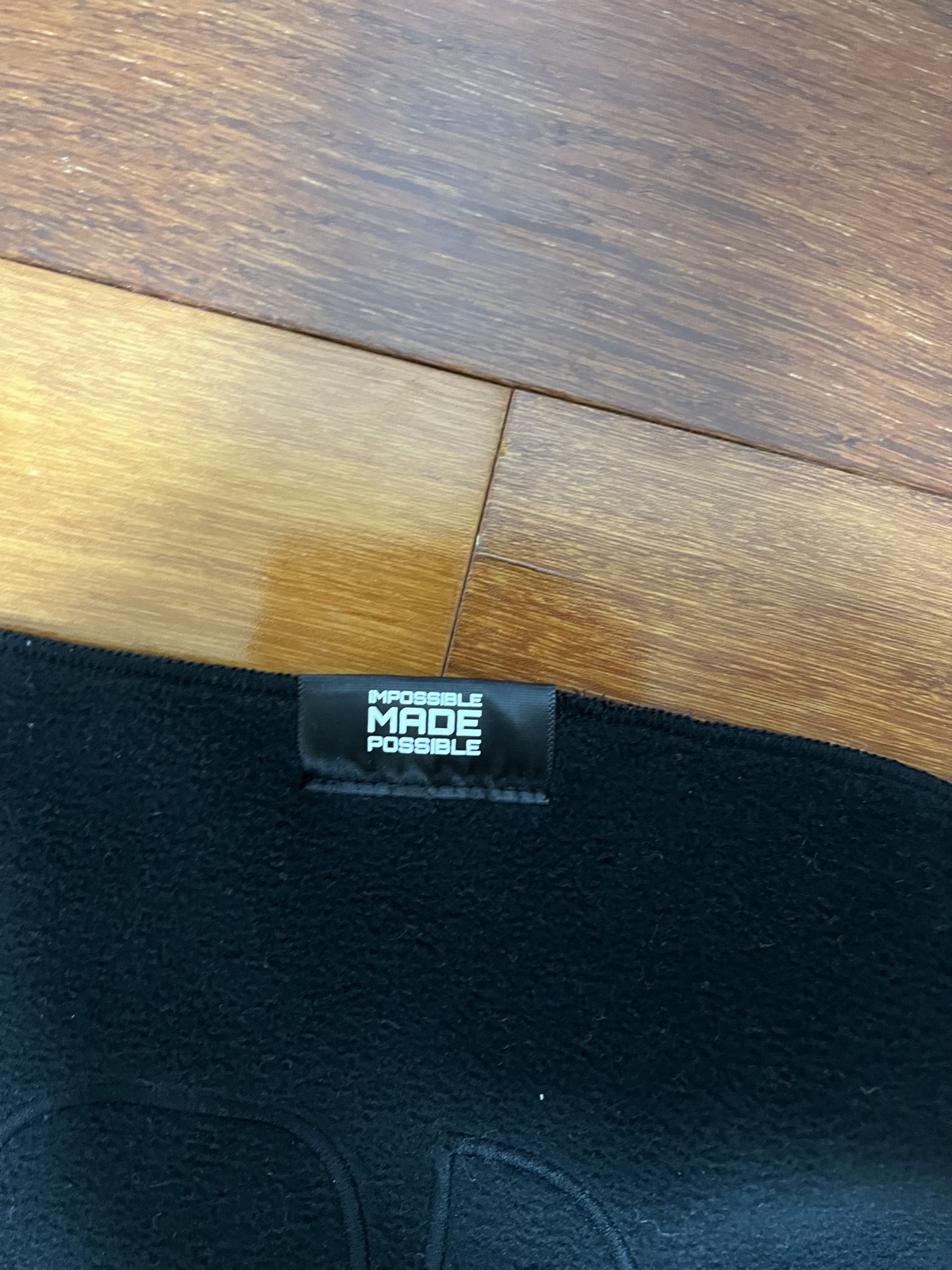 Polartec × Supreme 💚 FW17 Supreme x Polartec Logo Scarf Black NEW Size ONE SIZE - 7 Thumbnail