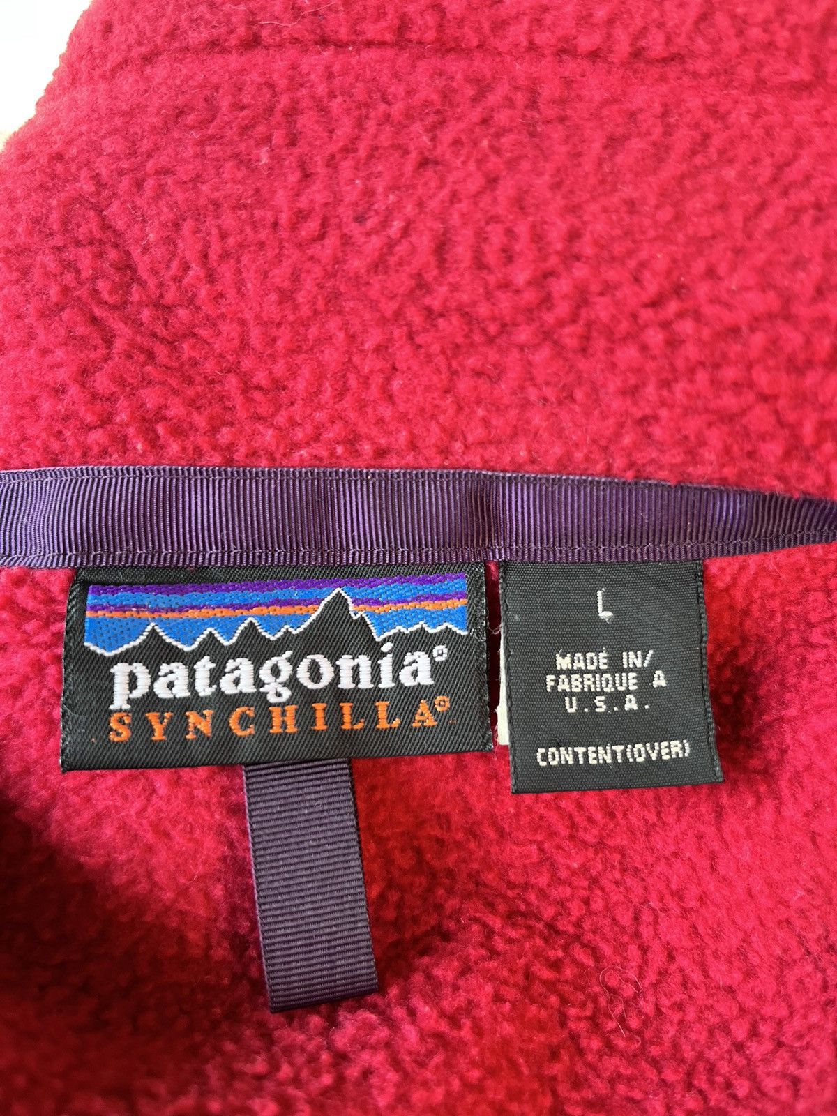 Patagonia Vintage Patagonia Full Zip Fleece Jacket Size US L / EU 52-54 / 3 - 7 Thumbnail