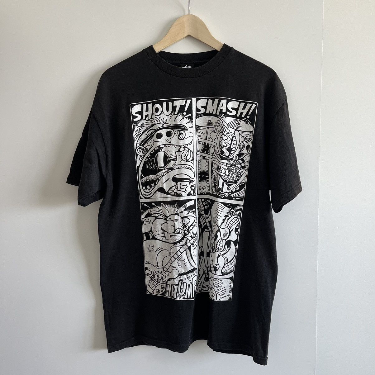 Stussy Vintage Stussy Peter Bagge Collab Cartoon Tee Size Large | Grailed