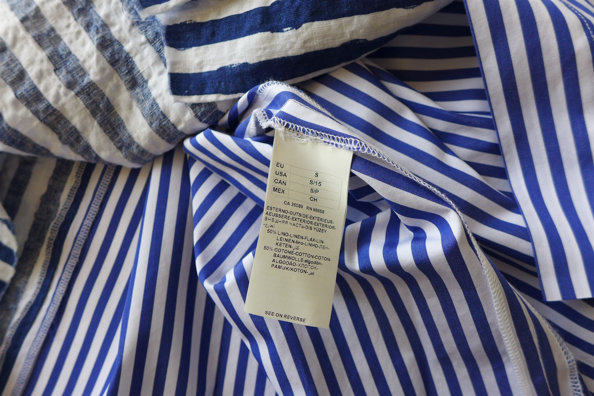 Greg Lauren × Paul & Shark Greg Lauren X Paul & Shark Oversized Contrast Striped Shirt Size US S / EU 44-46 / 1 - 14 Thumbnail