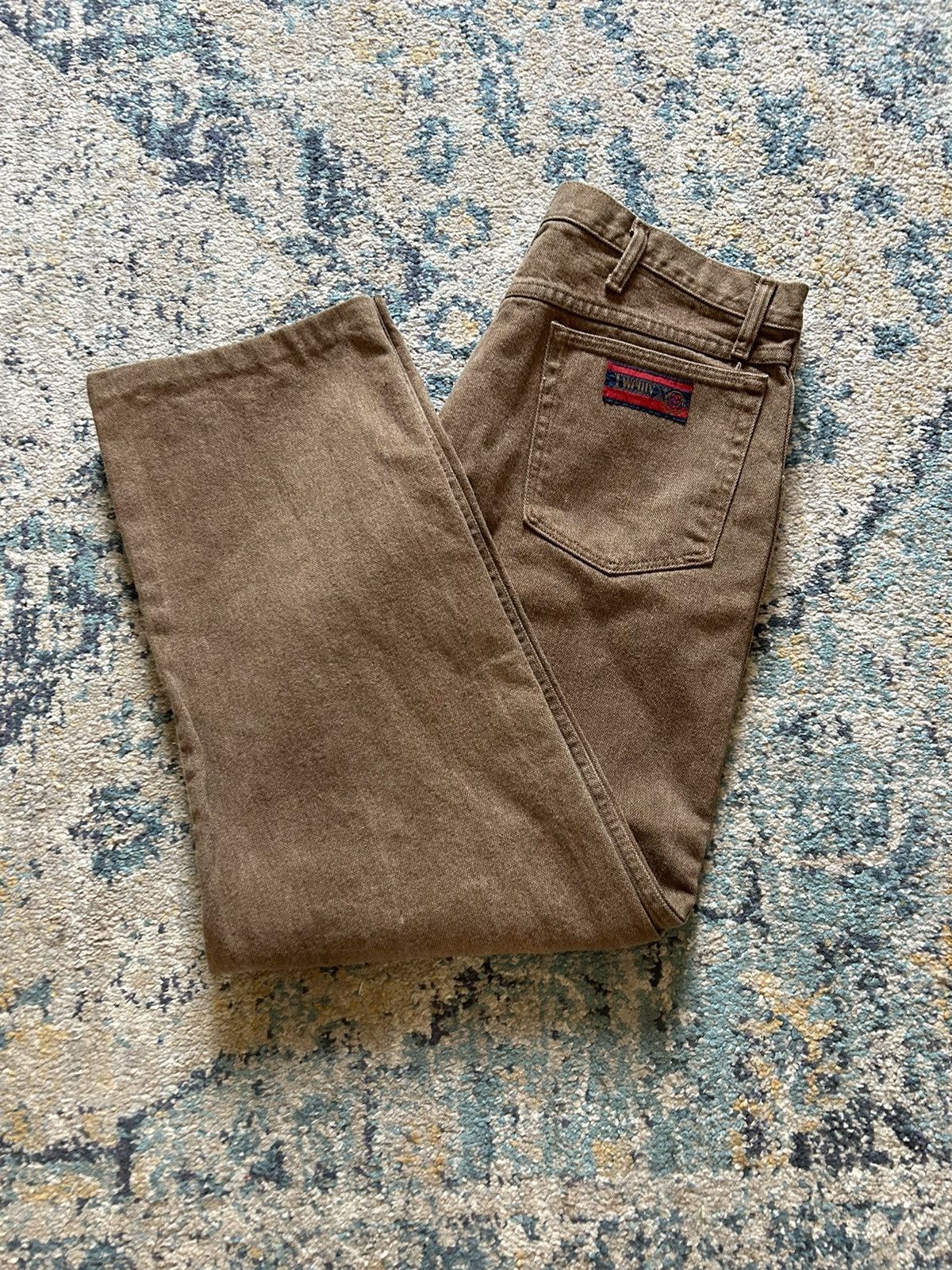 Crazy vintage brown denim loose twenty x jeans rare carhartt