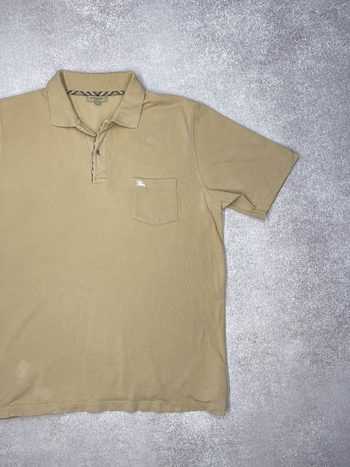 Burberry Vintage Burberry Polo Beige Y2K Size L Size US L / EU 52-54 / 3 - 3 Thumbnail