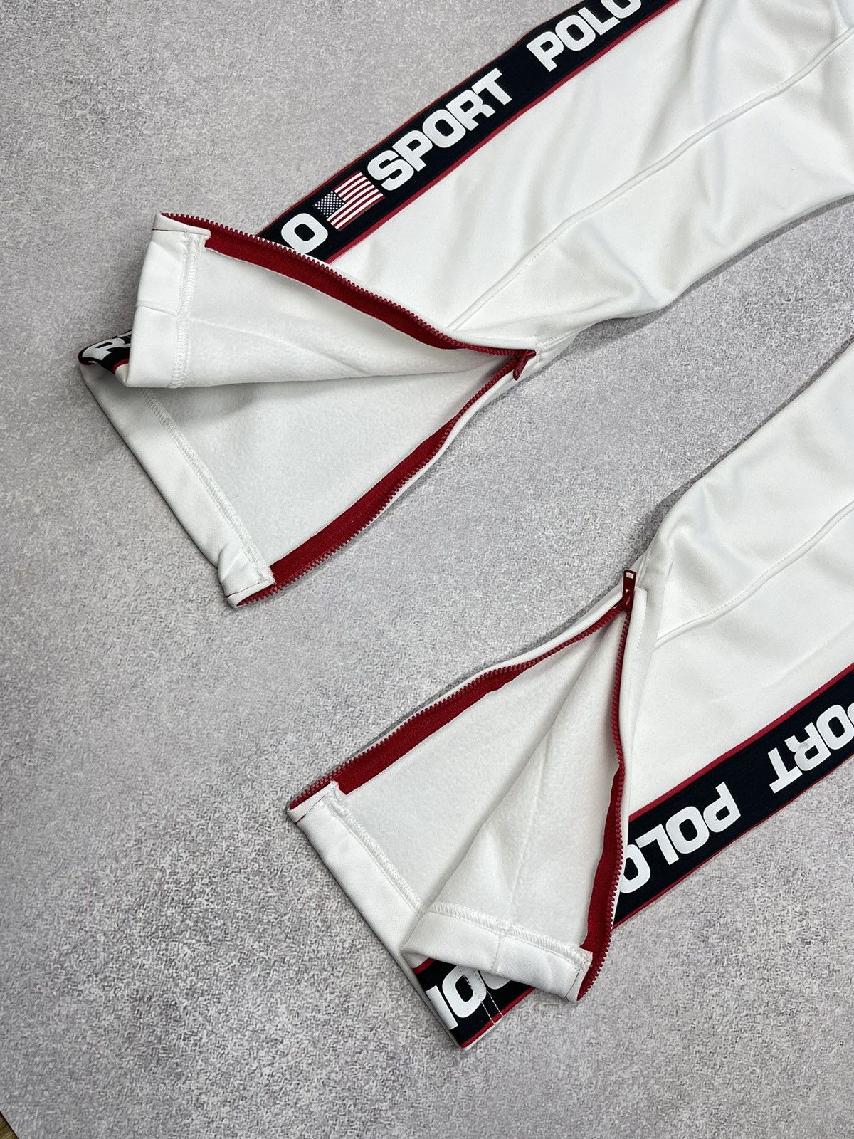 Polo Ralph Lauren × Ralph Lauren Sport × Rugby Ralph Lauren New Polo Sport Ralph Lauren Sweatpants White Lampas Women Size 24" / US 00 / IT 34 - 9 Thumbnail