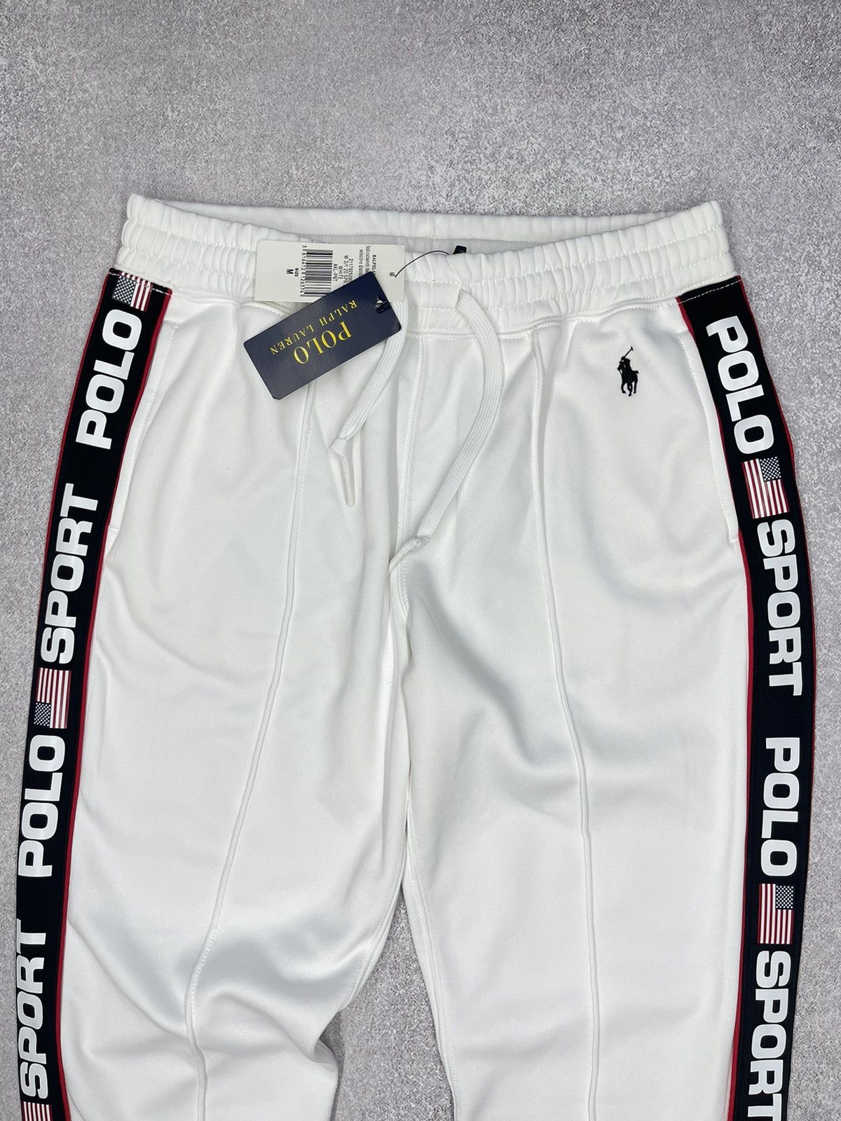 Polo Ralph Lauren × Ralph Lauren Sport × Rugby Ralph Lauren New Polo Sport Ralph Lauren Sweatpants White Lampas Women Size 24" / US 00 / IT 34 - 4 Thumbnail